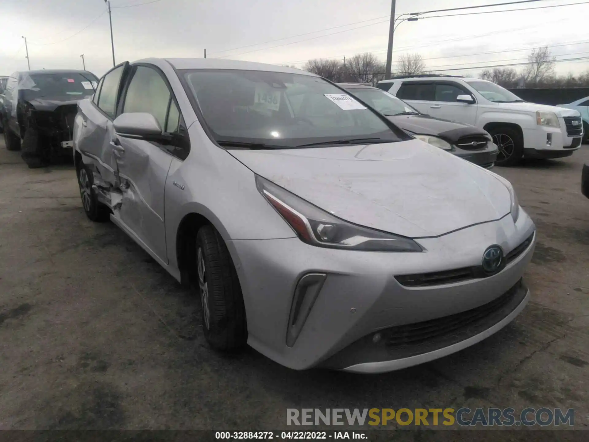 1 Photograph of a damaged car JTDL9RFU8K3012335 TOYOTA PRIUS 2019