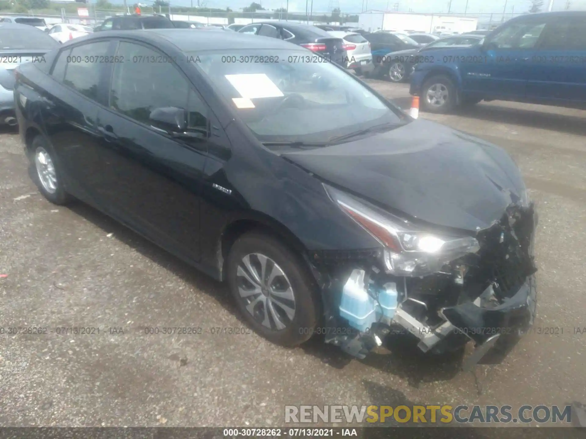 1 Photograph of a damaged car JTDL9RFU9K3000789 TOYOTA PRIUS 2019