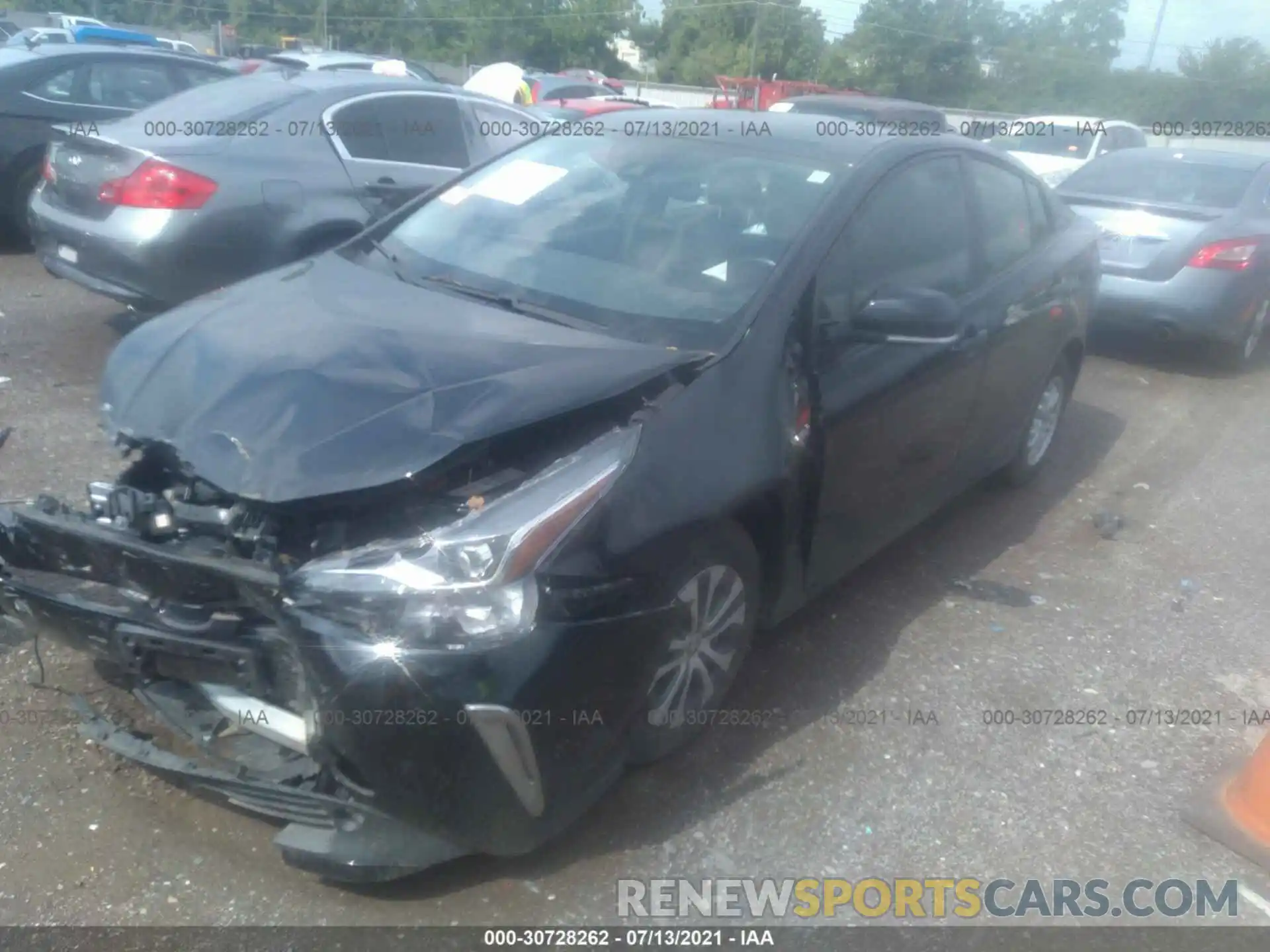 2 Photograph of a damaged car JTDL9RFU9K3000789 TOYOTA PRIUS 2019