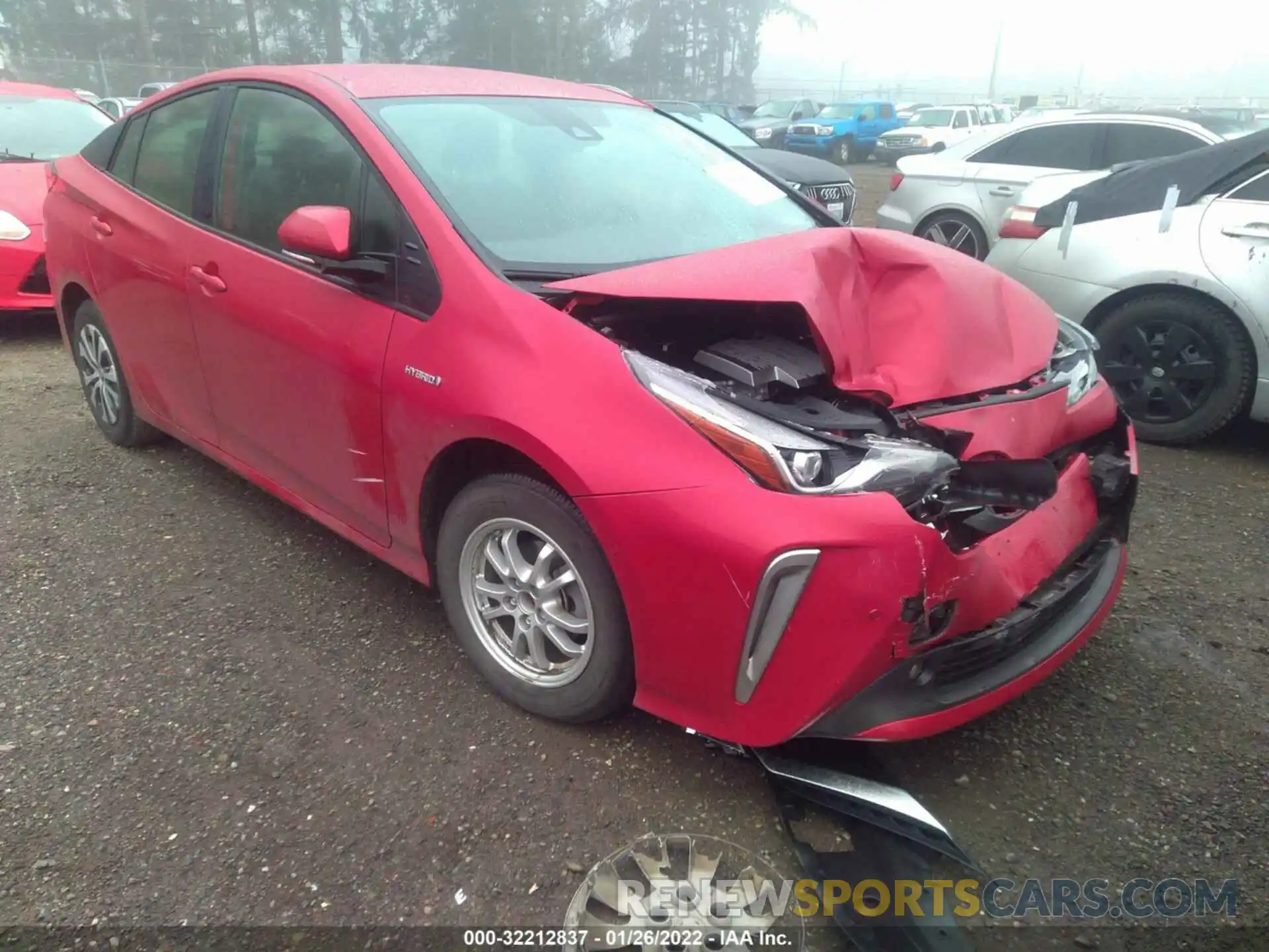 1 Photograph of a damaged car JTDL9RFU9K3001649 TOYOTA PRIUS 2019