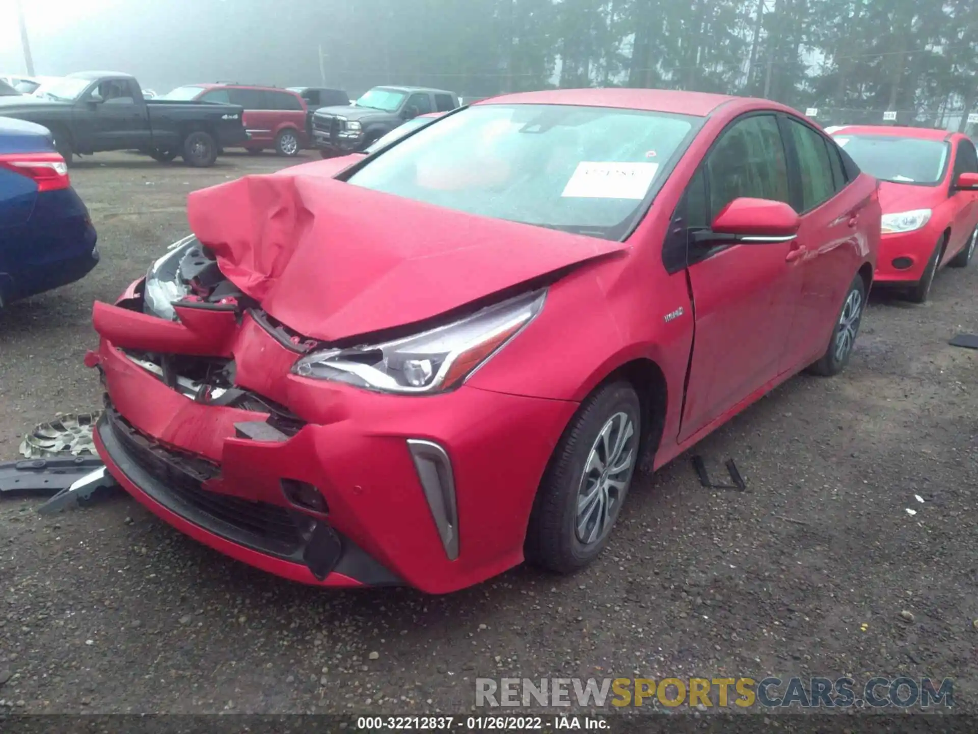 2 Фотография поврежденного автомобиля JTDL9RFU9K3001649 TOYOTA PRIUS 2019