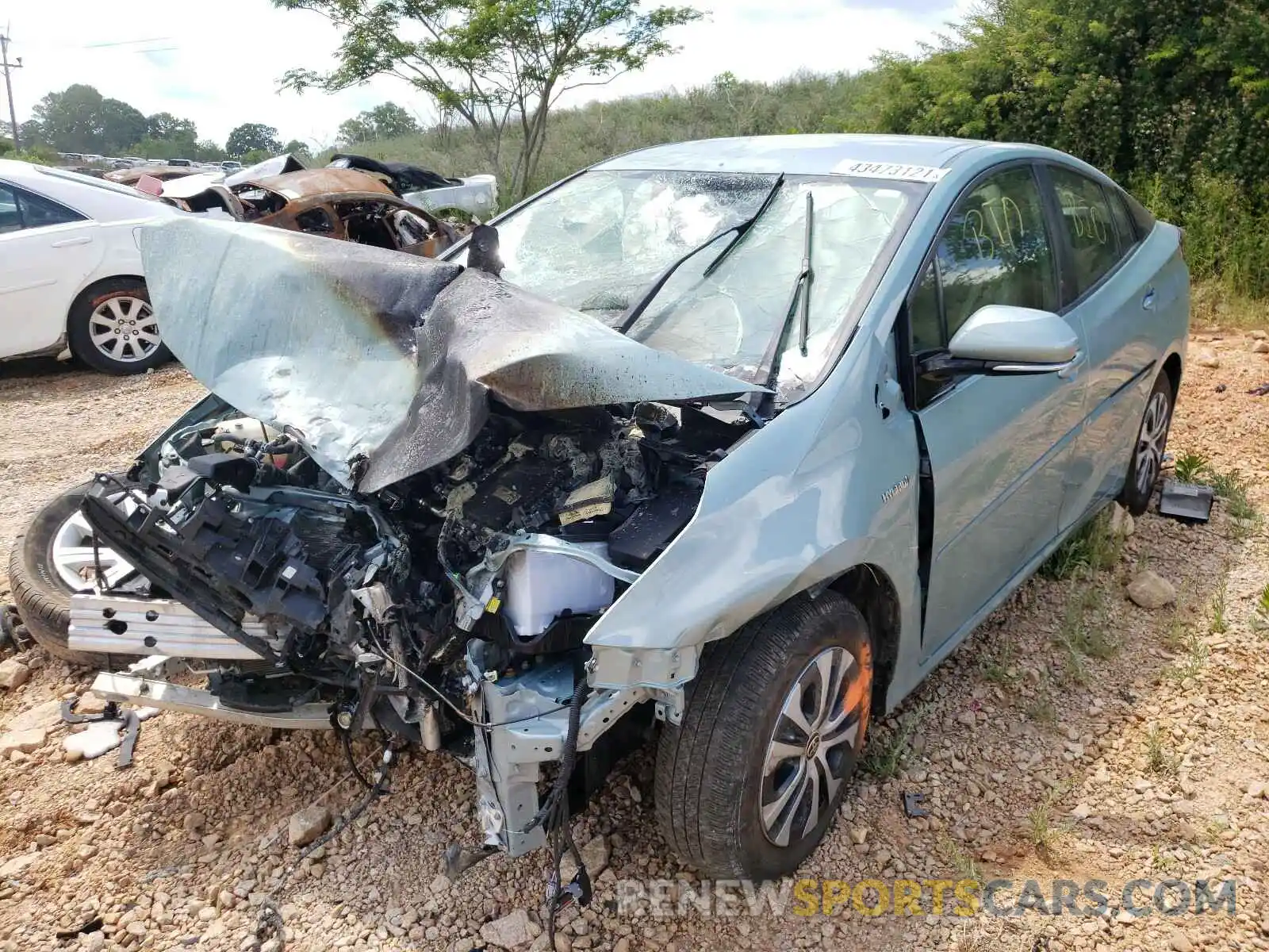 2 Photograph of a damaged car JTDL9RFU9K3003692 TOYOTA PRIUS 2019