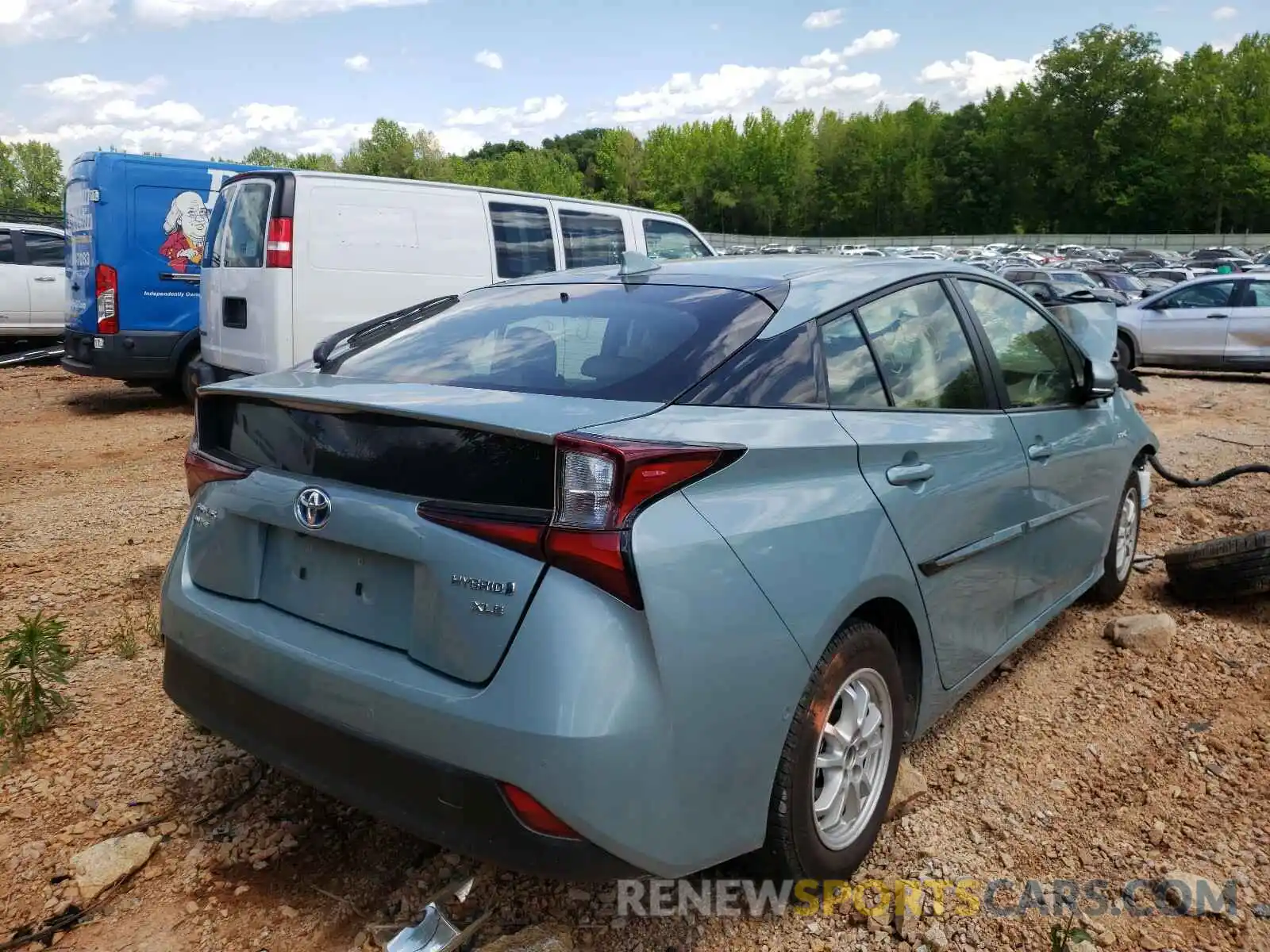 4 Photograph of a damaged car JTDL9RFU9K3003692 TOYOTA PRIUS 2019