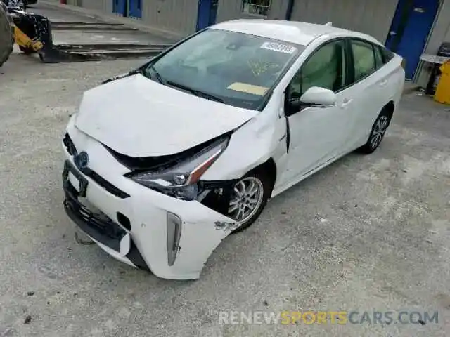 2 Фотография поврежденного автомобиля JTDL9RFU9K3004308 TOYOTA PRIUS 2019