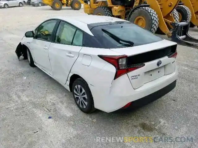 3 Фотография поврежденного автомобиля JTDL9RFU9K3004308 TOYOTA PRIUS 2019