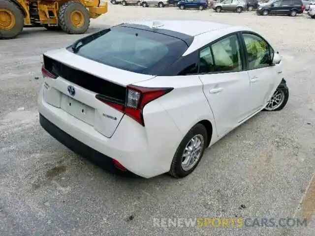 4 Фотография поврежденного автомобиля JTDL9RFU9K3004308 TOYOTA PRIUS 2019