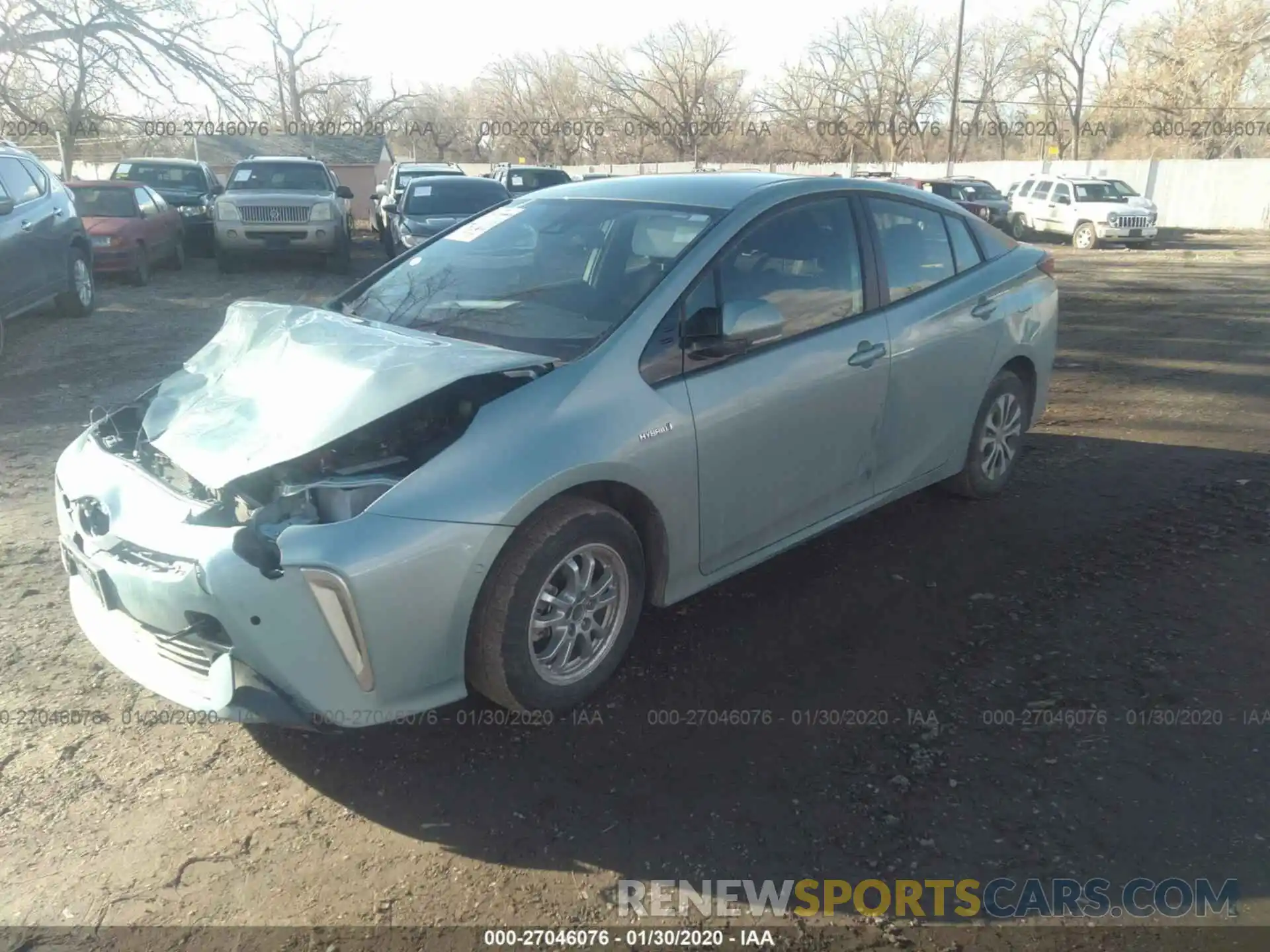 2 Photograph of a damaged car JTDL9RFU9K3004678 TOYOTA PRIUS 2019