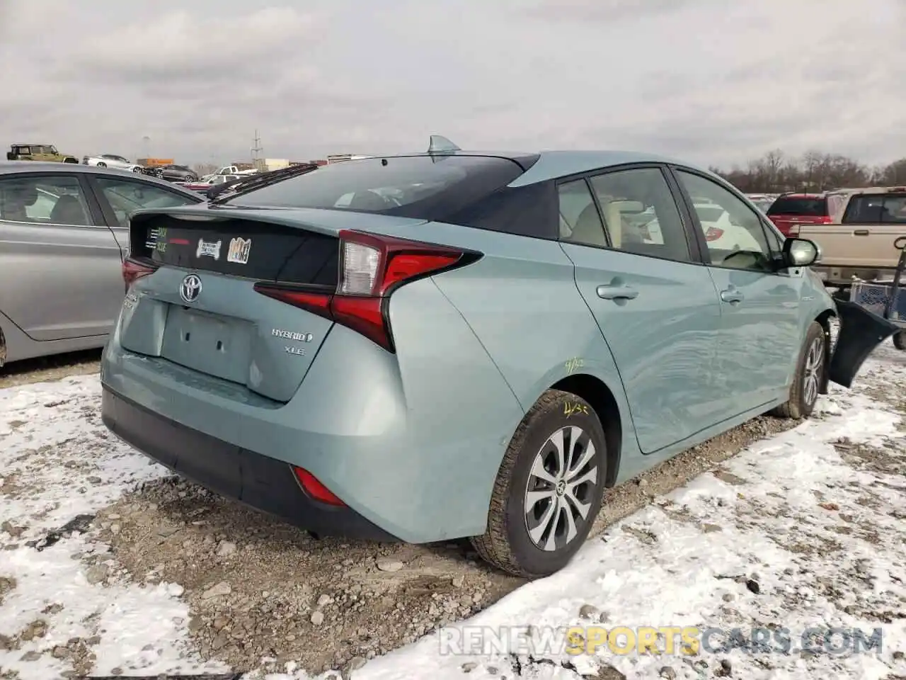 4 Фотография поврежденного автомобиля JTDL9RFU9K3004972 TOYOTA PRIUS 2019