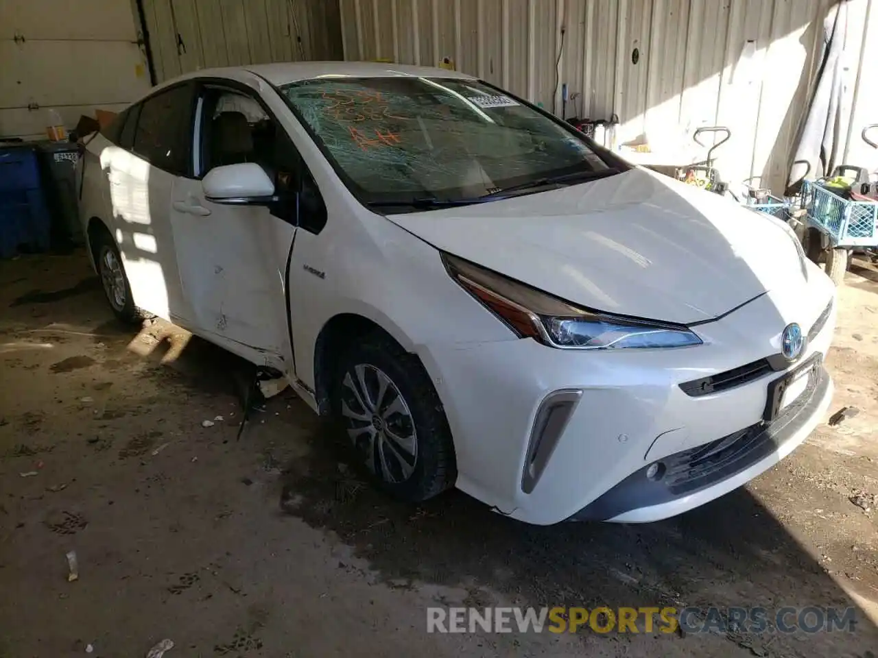 1 Photograph of a damaged car JTDL9RFU9K3005054 TOYOTA PRIUS 2019