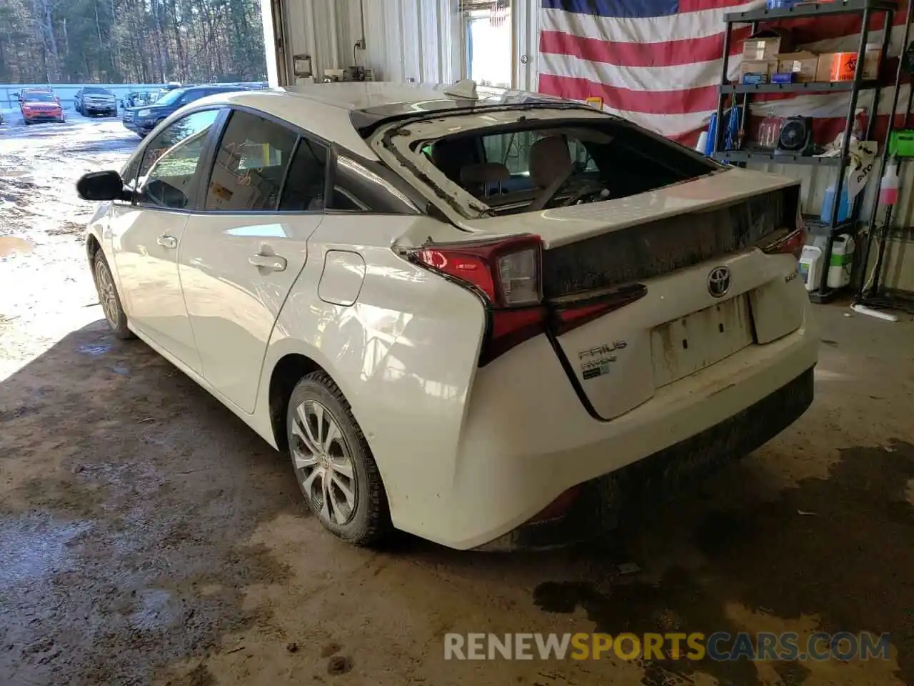 3 Photograph of a damaged car JTDL9RFU9K3005054 TOYOTA PRIUS 2019