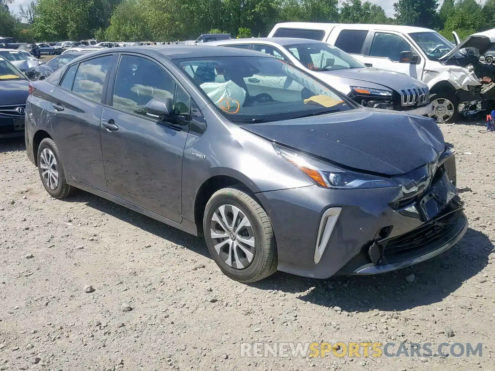 1 Photograph of a damaged car JTDL9RFU9K3005345 TOYOTA PRIUS 2019