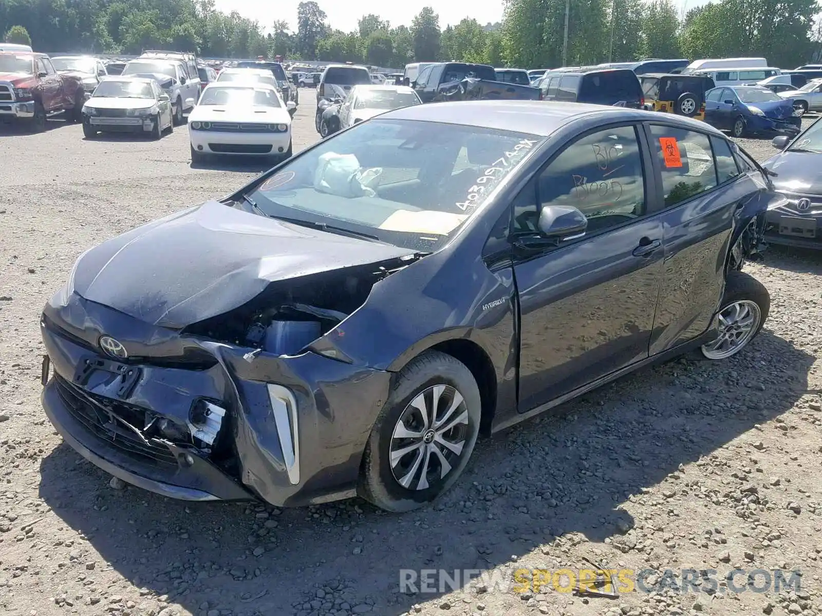 2 Photograph of a damaged car JTDL9RFU9K3005345 TOYOTA PRIUS 2019