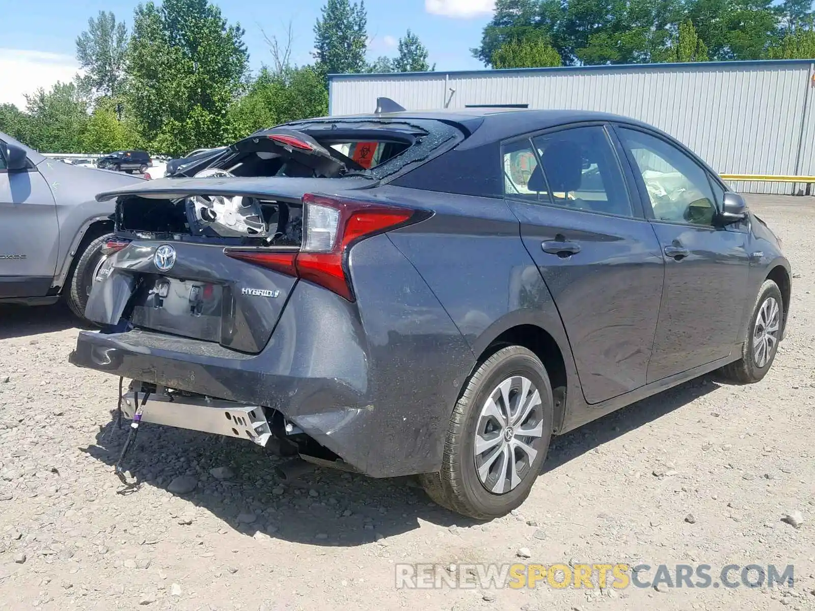 4 Фотография поврежденного автомобиля JTDL9RFU9K3005345 TOYOTA PRIUS 2019