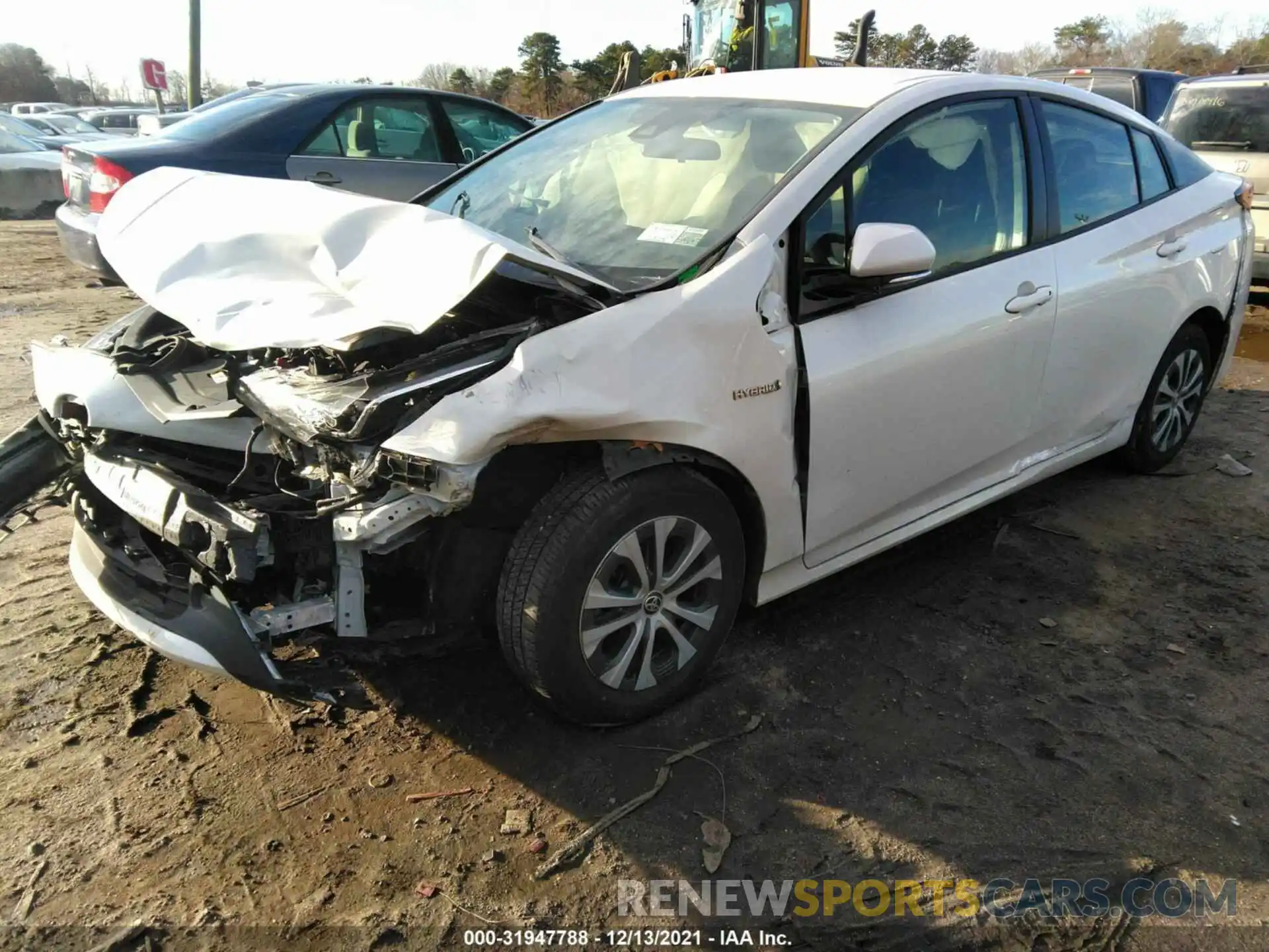 2 Photograph of a damaged car JTDL9RFU9K3005801 TOYOTA PRIUS 2019