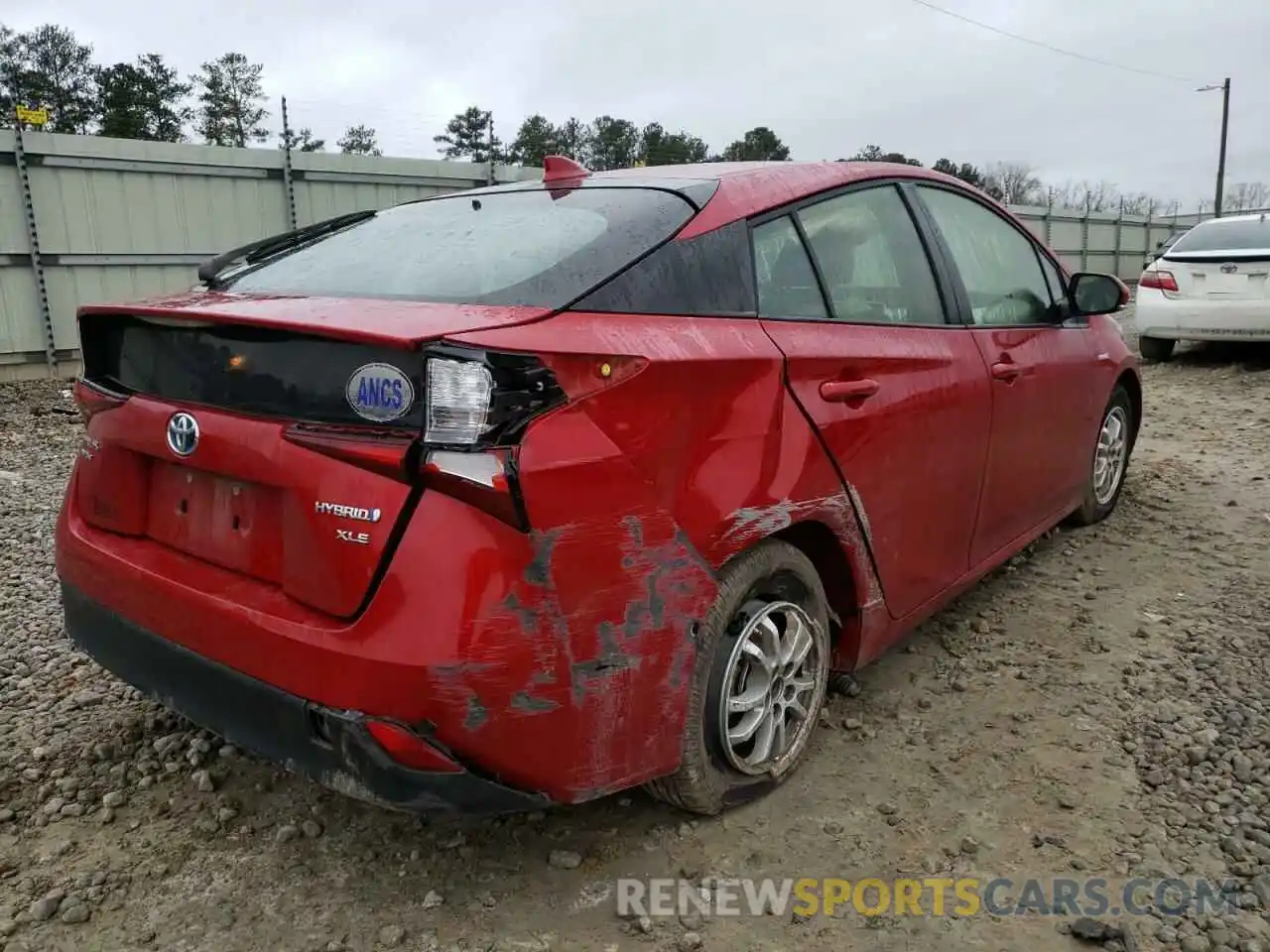 4 Photograph of a damaged car JTDL9RFU9K3006964 TOYOTA PRIUS 2019