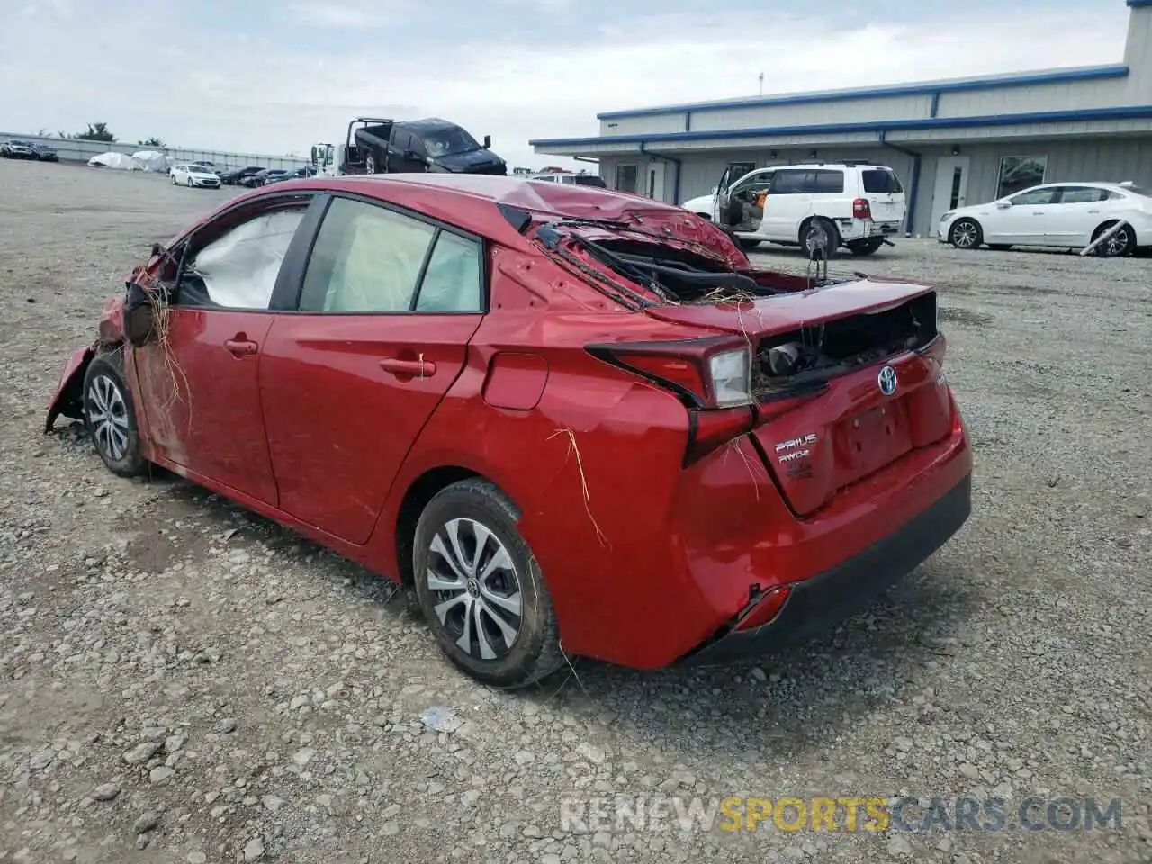 3 Фотография поврежденного автомобиля JTDL9RFU9K3007256 TOYOTA PRIUS 2019