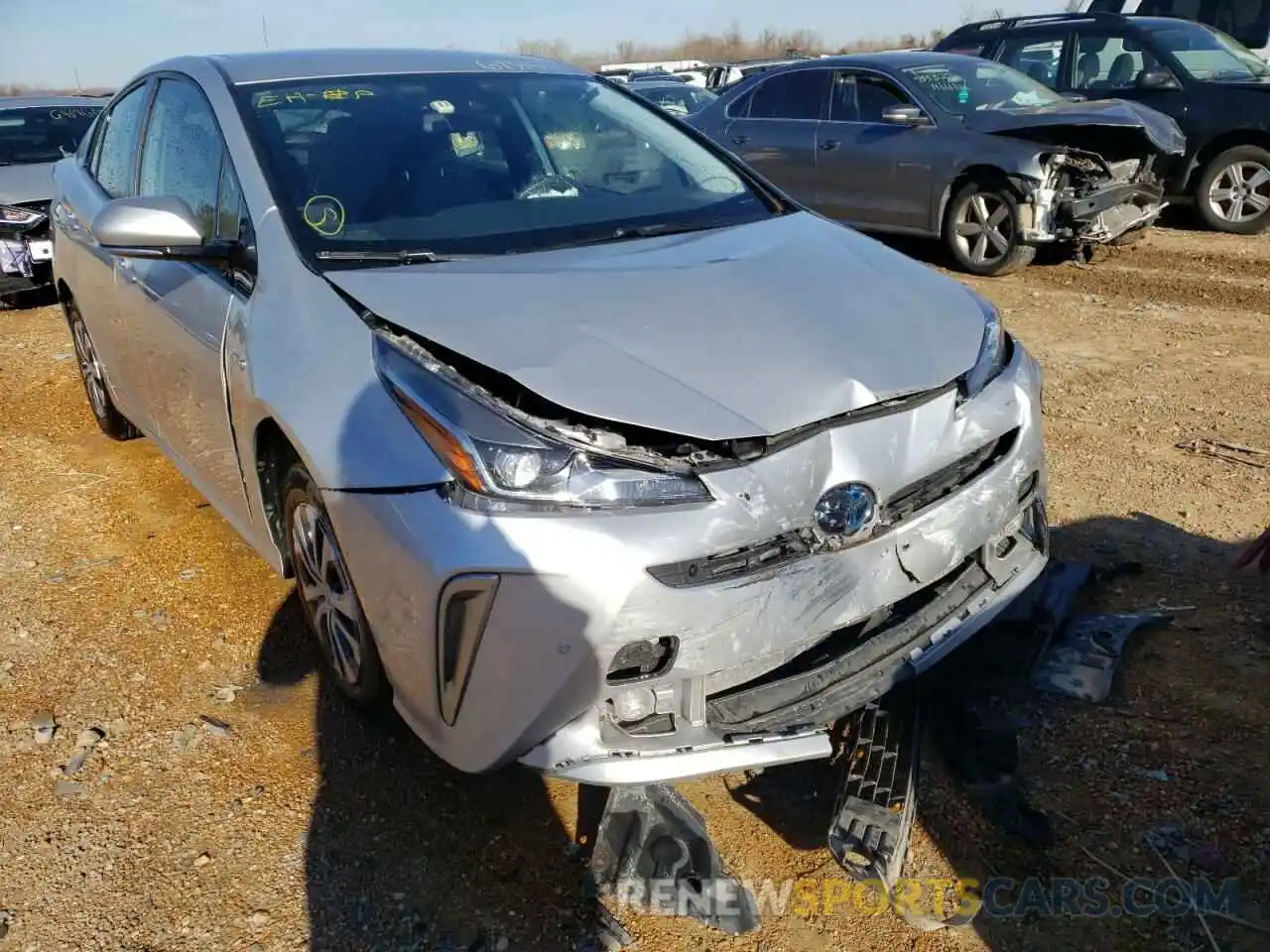 1 Photograph of a damaged car JTDL9RFU9K3007872 TOYOTA PRIUS 2019