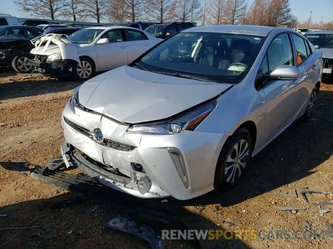 2 Фотография поврежденного автомобиля JTDL9RFU9K3007872 TOYOTA PRIUS 2019