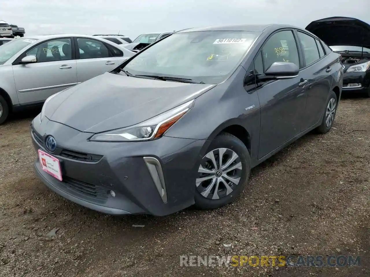 2 Photograph of a damaged car JTDL9RFU9K3008388 TOYOTA PRIUS 2019