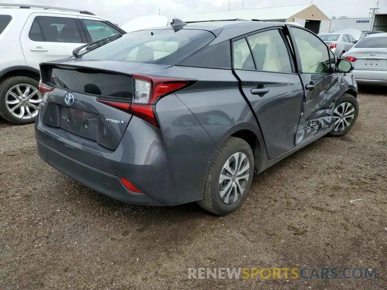 4 Photograph of a damaged car JTDL9RFU9K3008388 TOYOTA PRIUS 2019