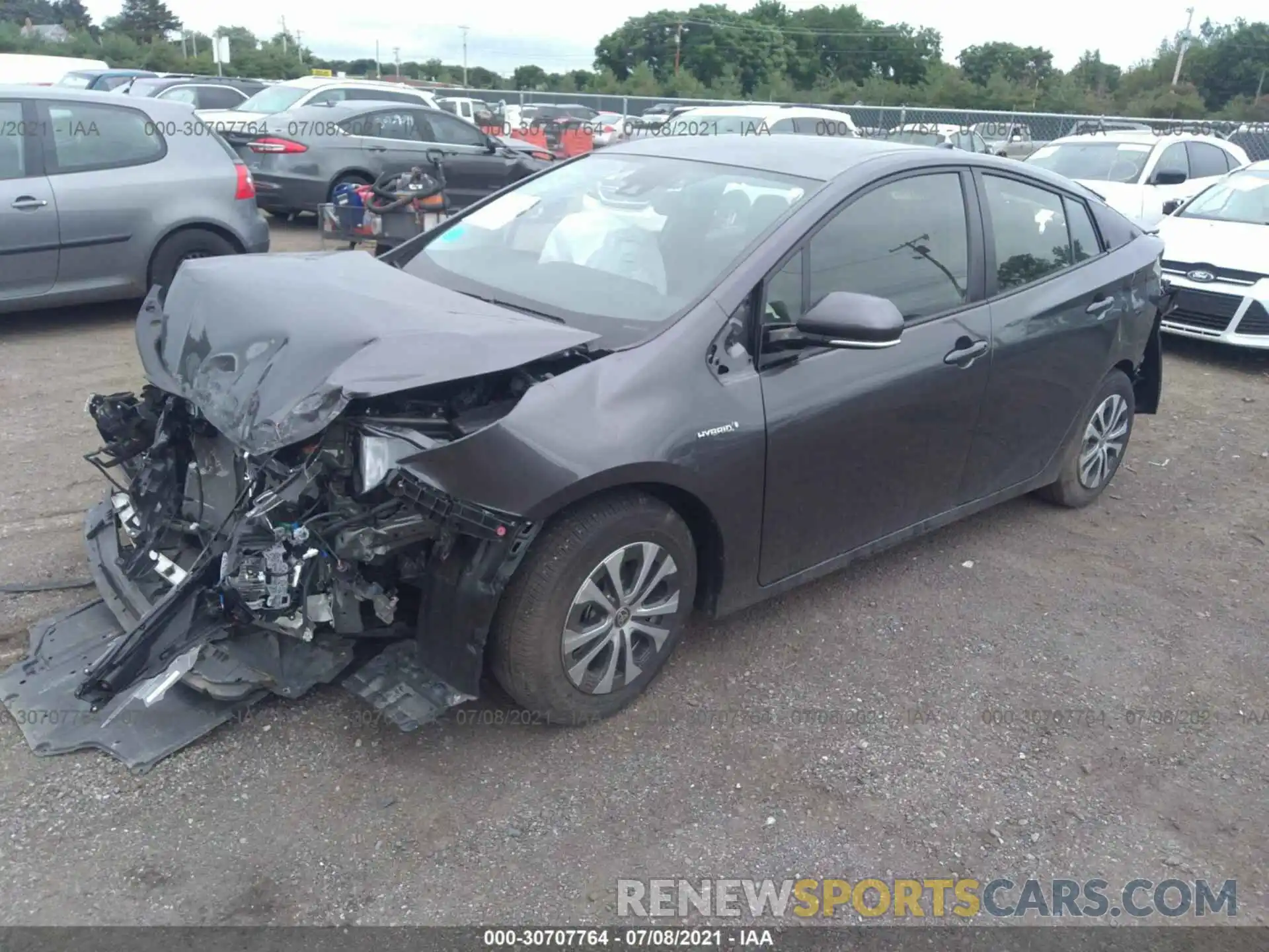 2 Photograph of a damaged car JTDL9RFU9K3008794 TOYOTA PRIUS 2019