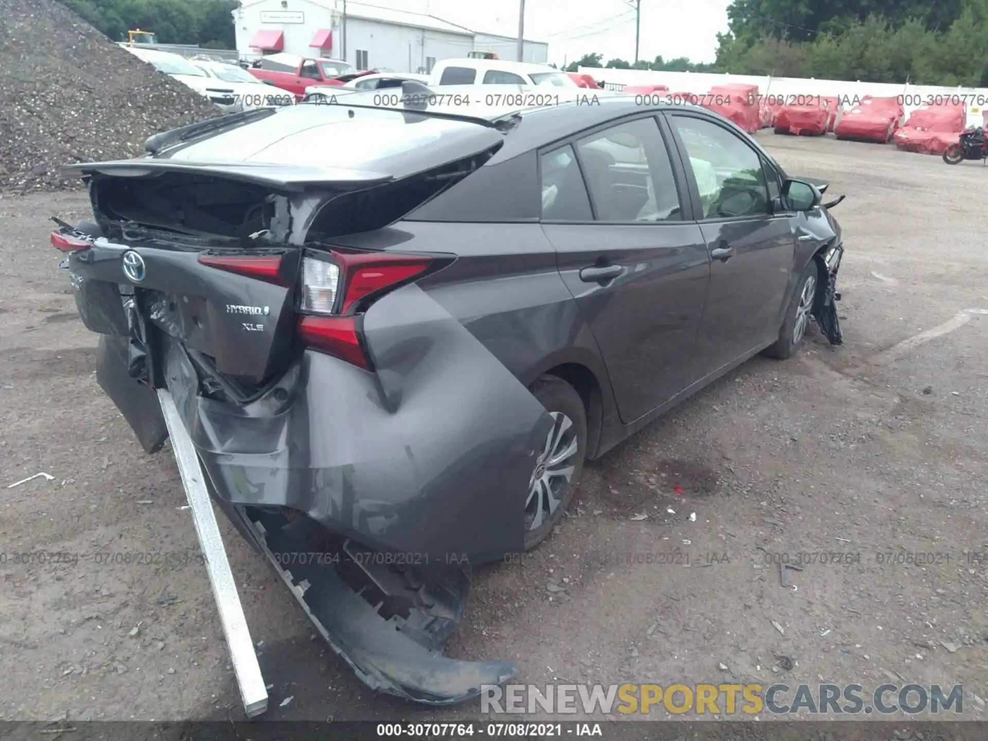 4 Photograph of a damaged car JTDL9RFU9K3008794 TOYOTA PRIUS 2019