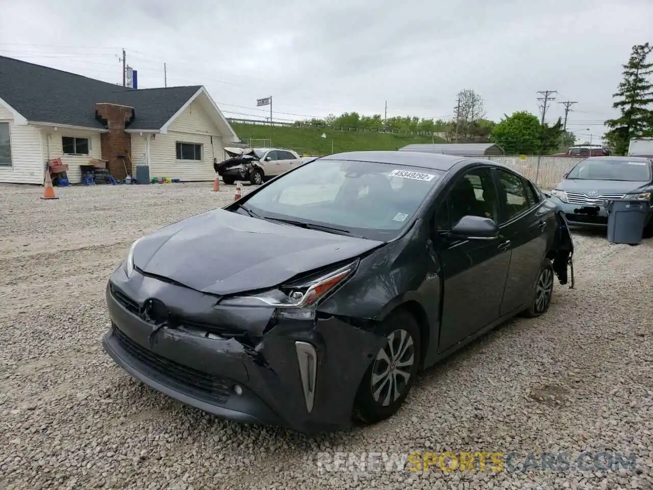 2 Фотография поврежденного автомобиля JTDL9RFU9K3008925 TOYOTA PRIUS 2019