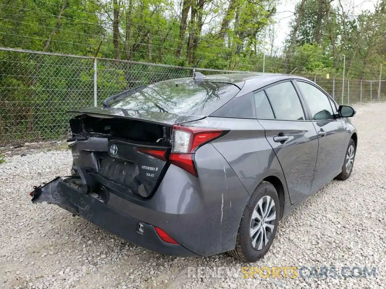 4 Фотография поврежденного автомобиля JTDL9RFU9K3008925 TOYOTA PRIUS 2019