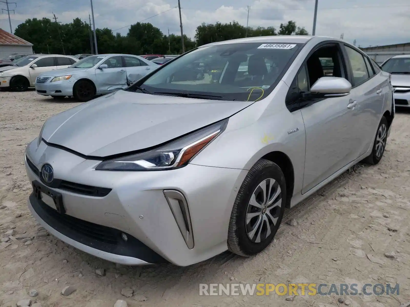 2 Фотография поврежденного автомобиля JTDL9RFU9K3009587 TOYOTA PRIUS 2019