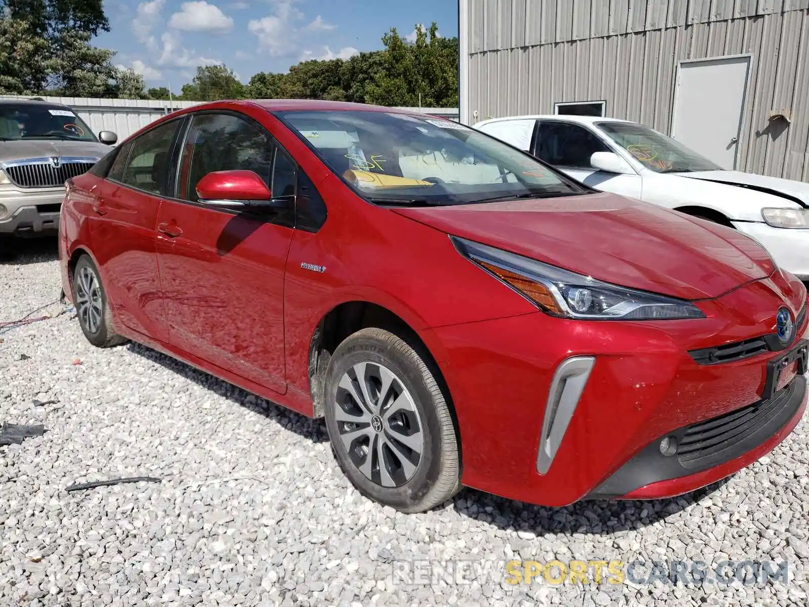 1 Photograph of a damaged car JTDL9RFU9K3010206 TOYOTA PRIUS 2019