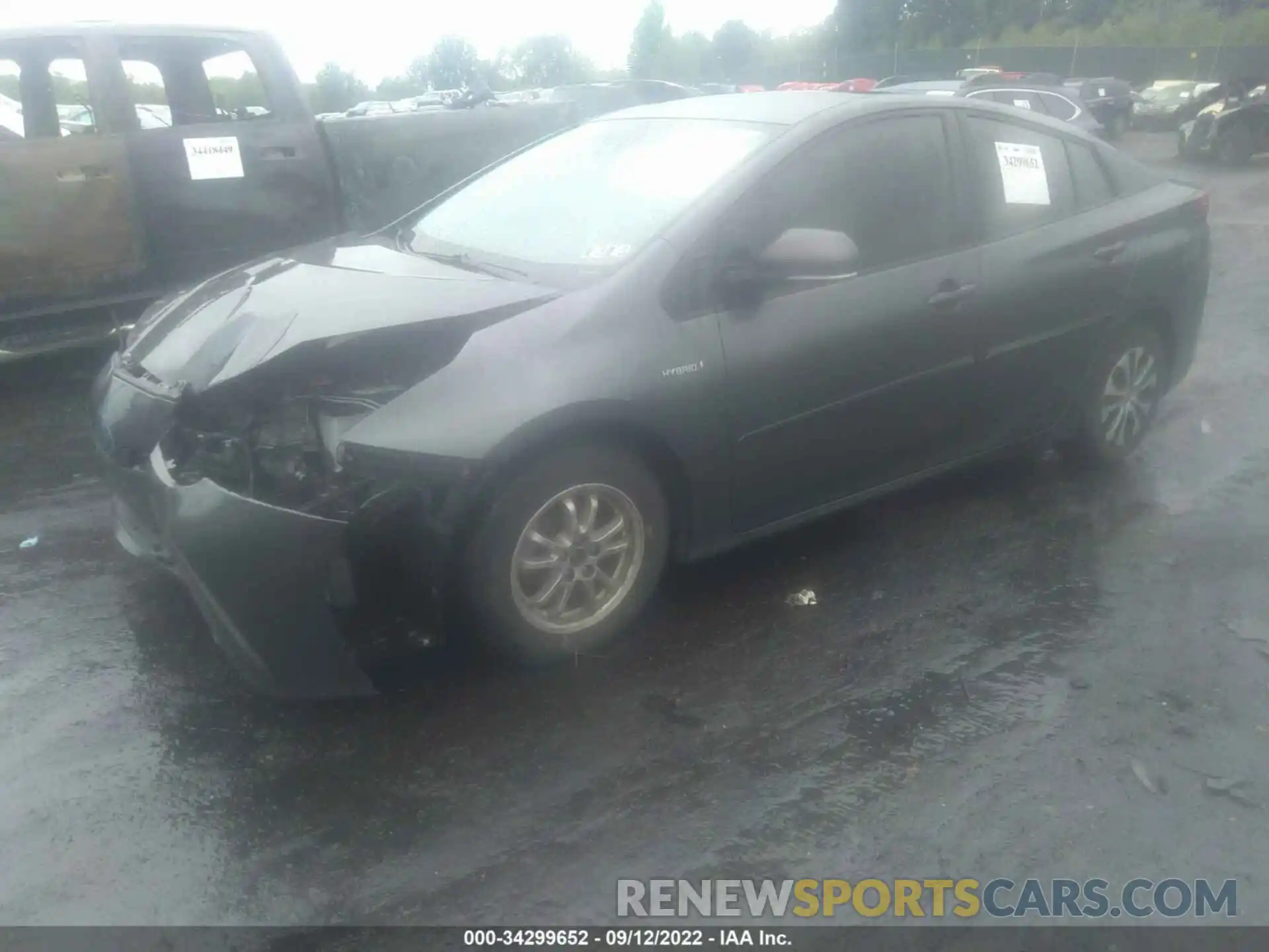 2 Photograph of a damaged car JTDL9RFU9K3010433 TOYOTA PRIUS 2019