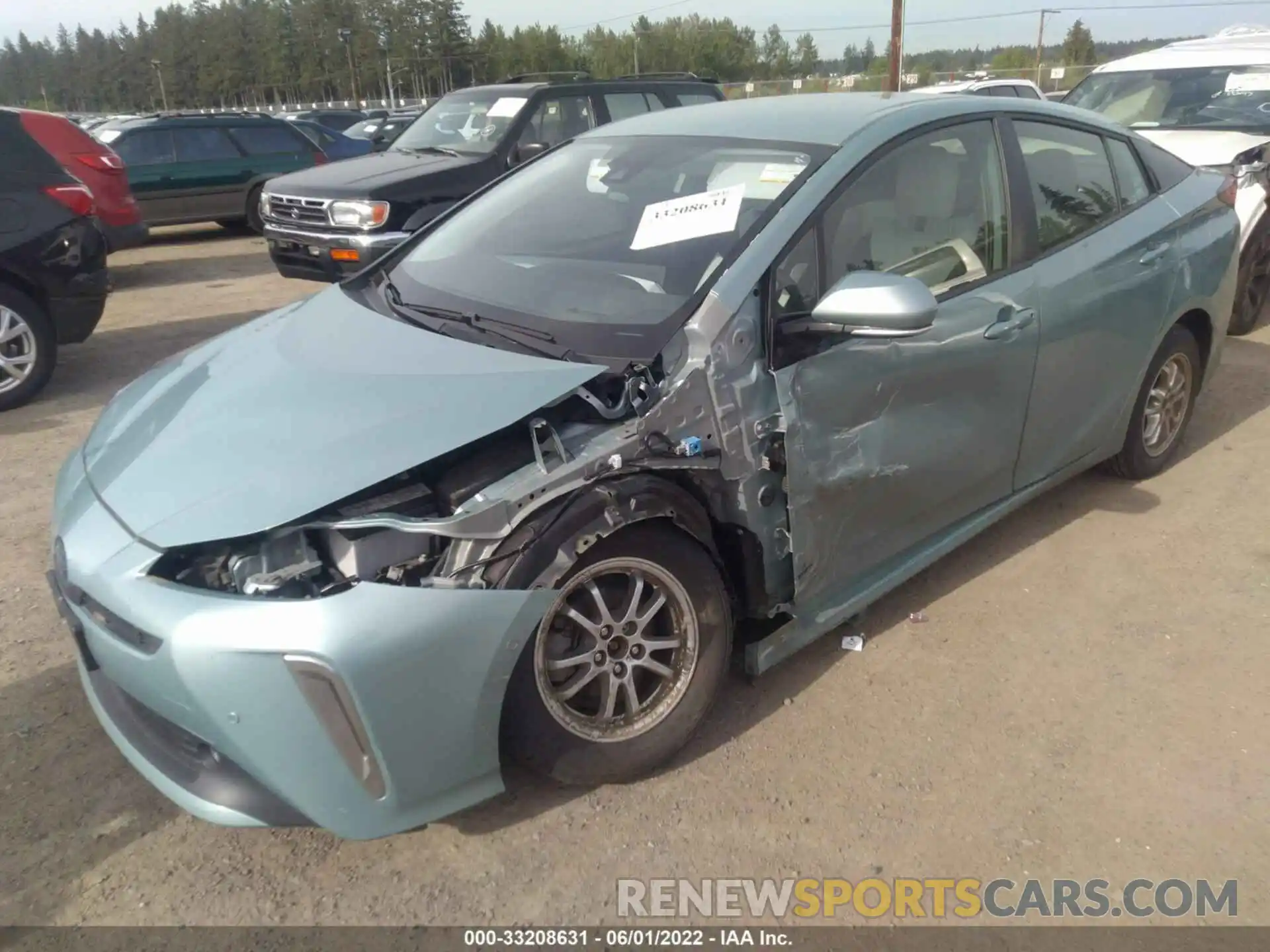 2 Фотография поврежденного автомобиля JTDL9RFU9K3010514 TOYOTA PRIUS 2019