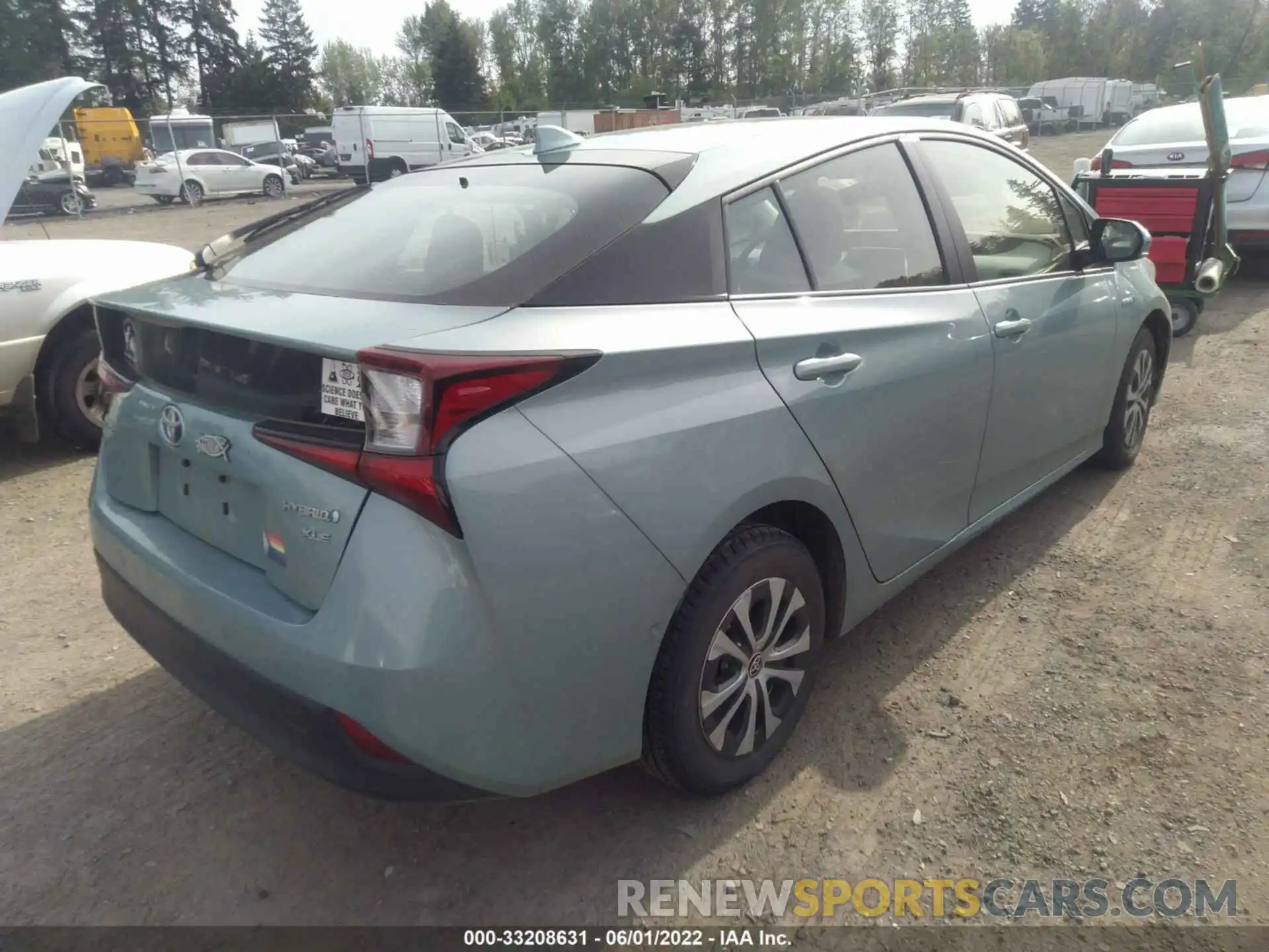 4 Фотография поврежденного автомобиля JTDL9RFU9K3010514 TOYOTA PRIUS 2019