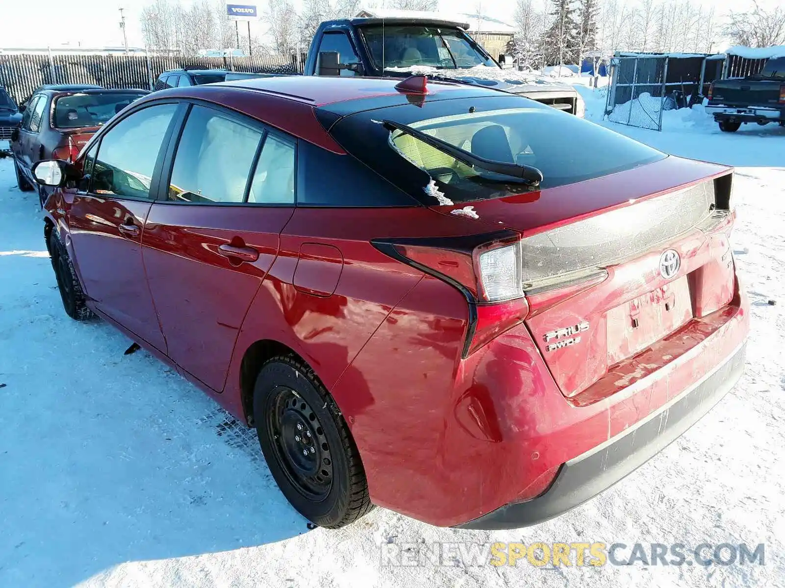 3 Фотография поврежденного автомобиля JTDL9RFU9K3011646 TOYOTA PRIUS 2019