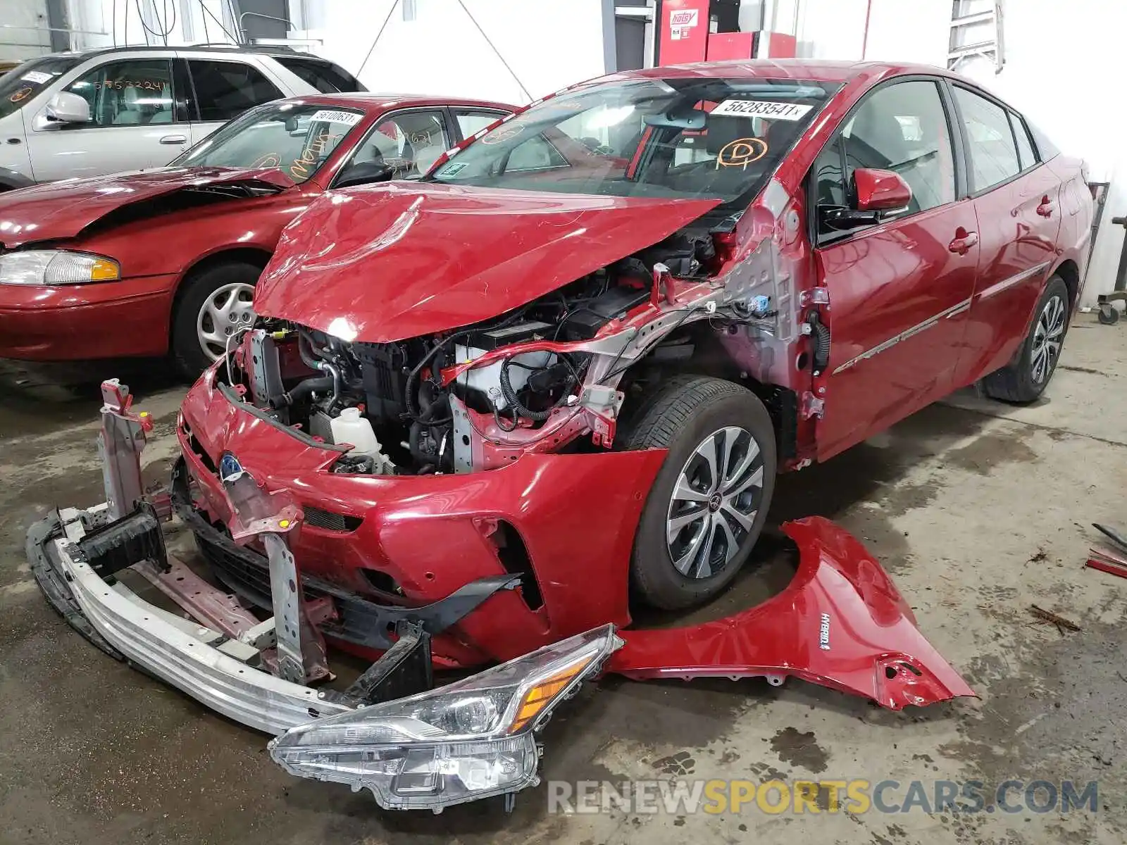 2 Photograph of a damaged car JTDL9RFU9K3011940 TOYOTA PRIUS 2019