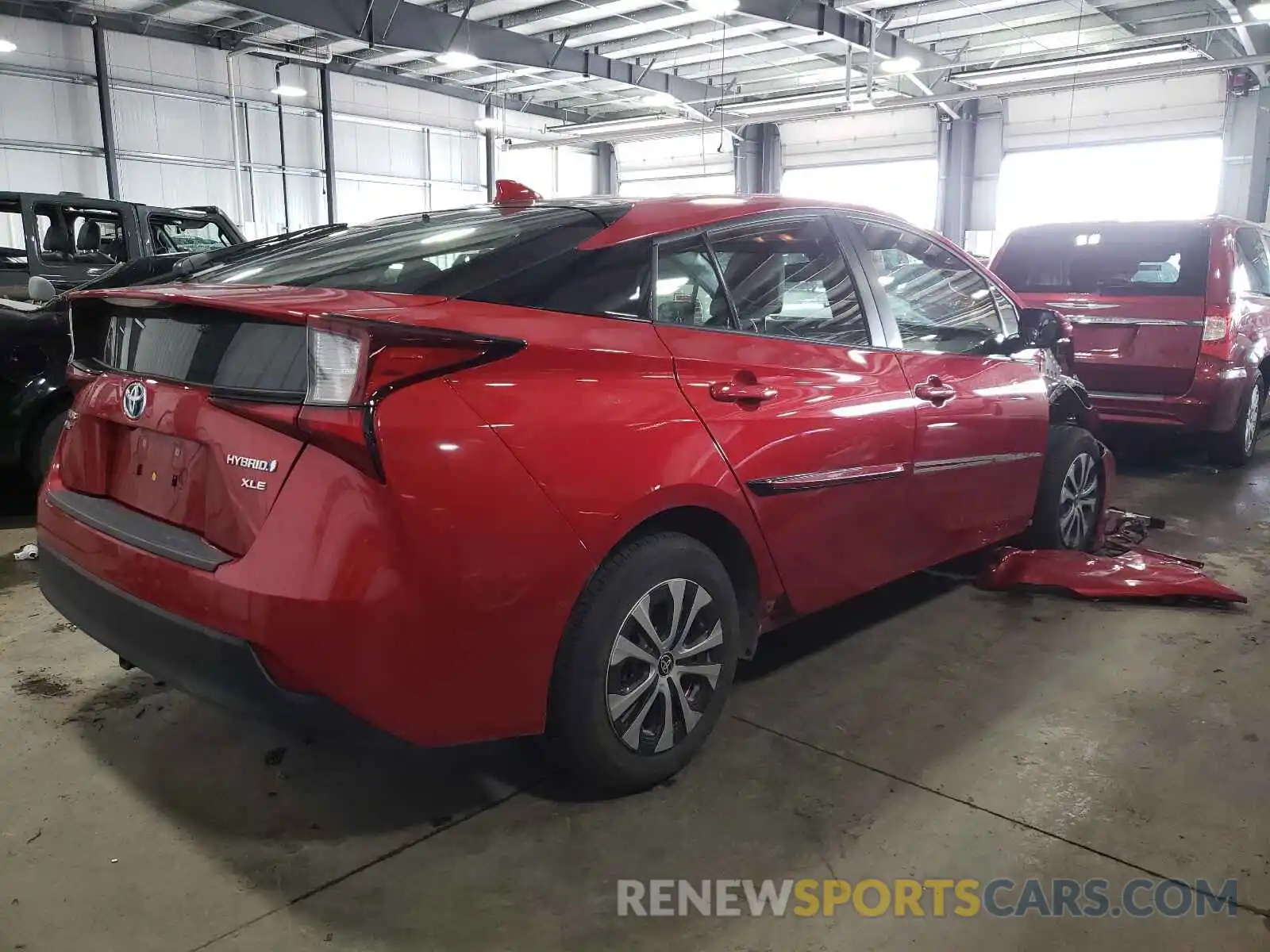 4 Photograph of a damaged car JTDL9RFU9K3011940 TOYOTA PRIUS 2019