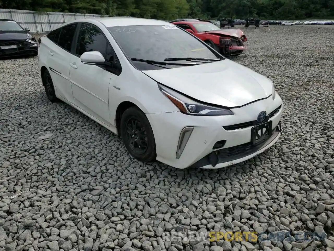 1 Photograph of a damaged car JTDL9RFU9K3012747 TOYOTA PRIUS 2019