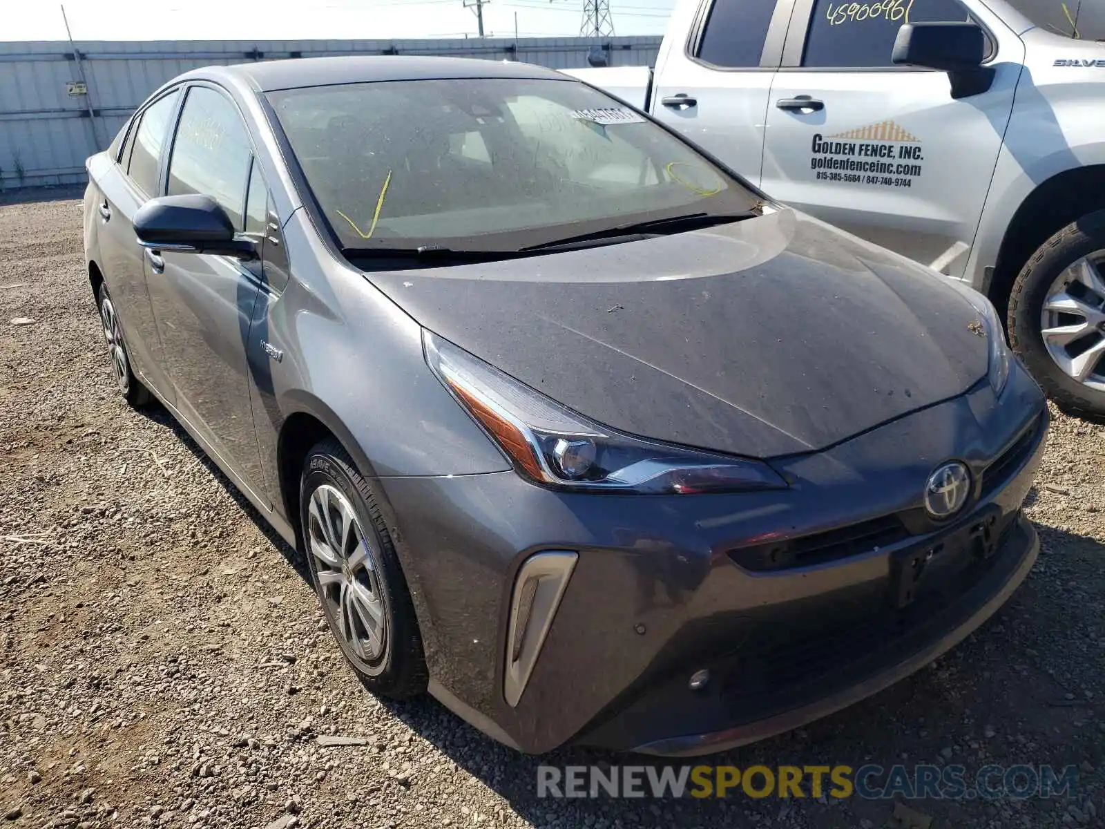 1 Photograph of a damaged car JTDL9RFUXK3000493 TOYOTA PRIUS 2019