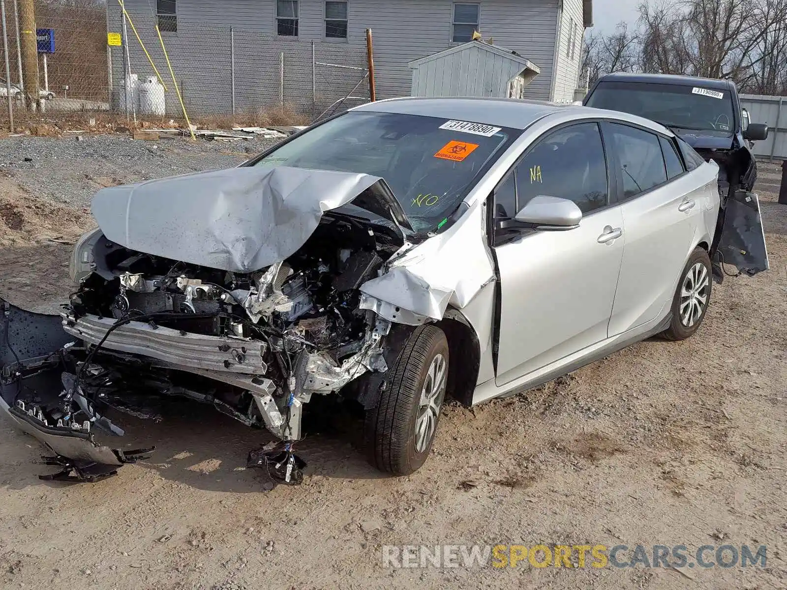 2 Photograph of a damaged car JTDL9RFUXK3001546 TOYOTA PRIUS 2019