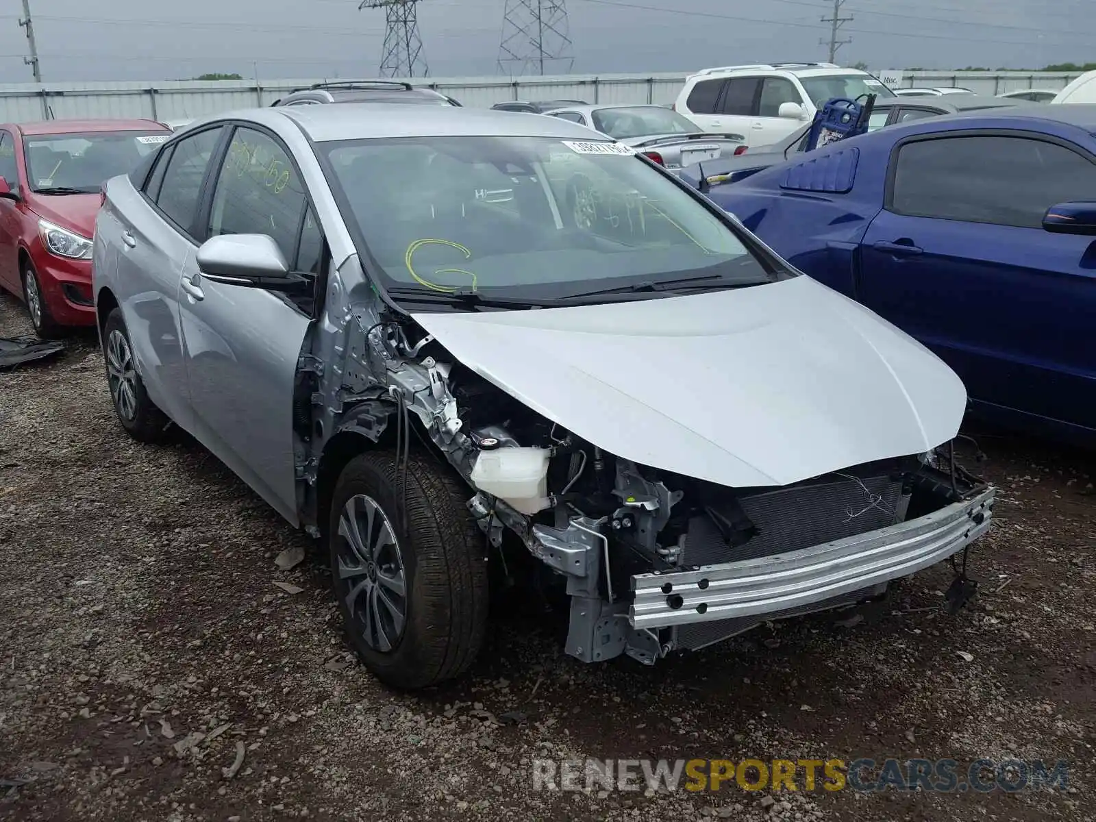 1 Photograph of a damaged car JTDL9RFUXK3004348 TOYOTA PRIUS 2019