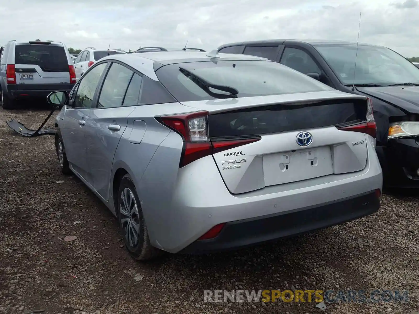 3 Photograph of a damaged car JTDL9RFUXK3004348 TOYOTA PRIUS 2019