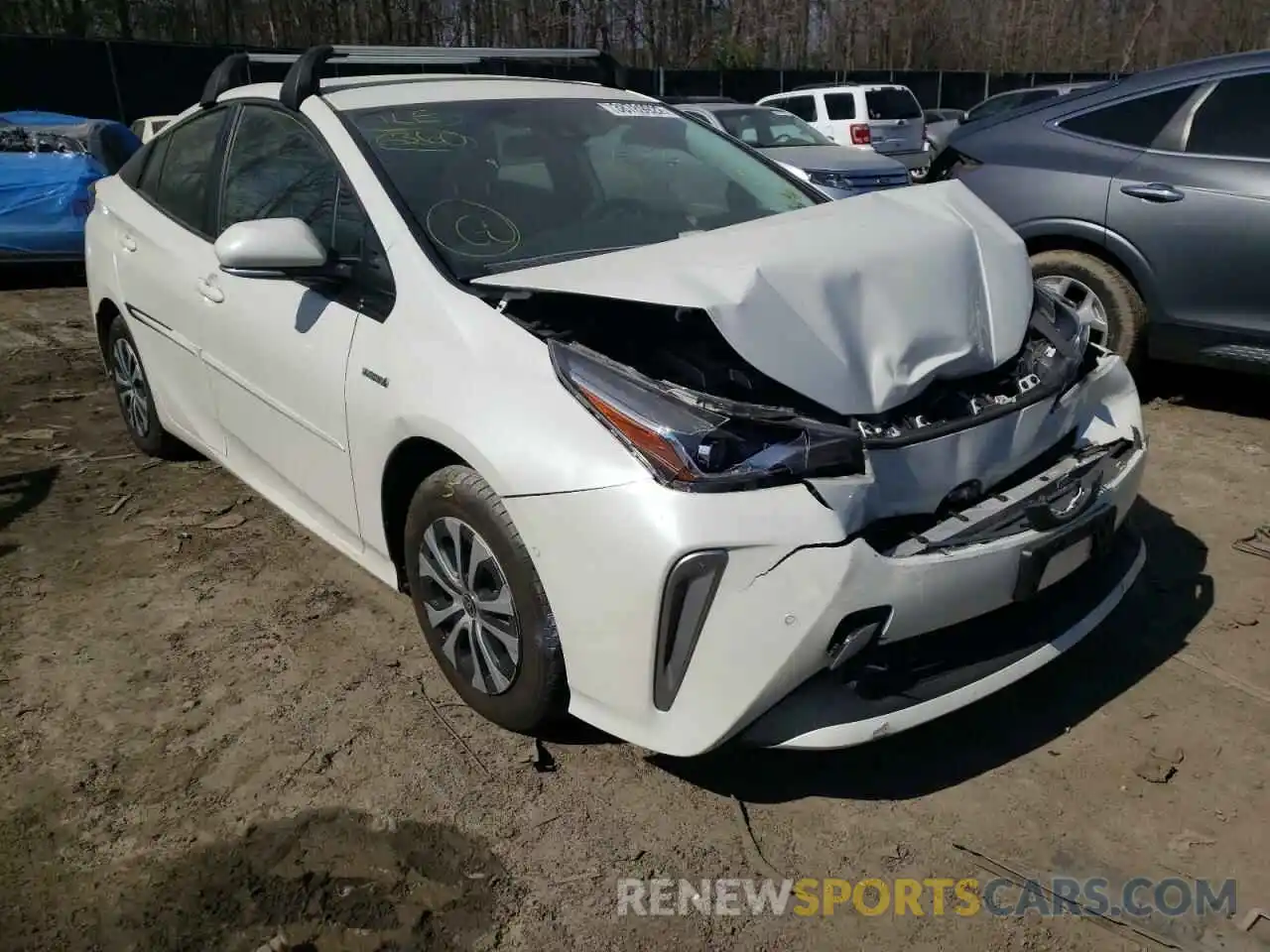 1 Photograph of a damaged car JTDL9RFUXK3006164 TOYOTA PRIUS 2019