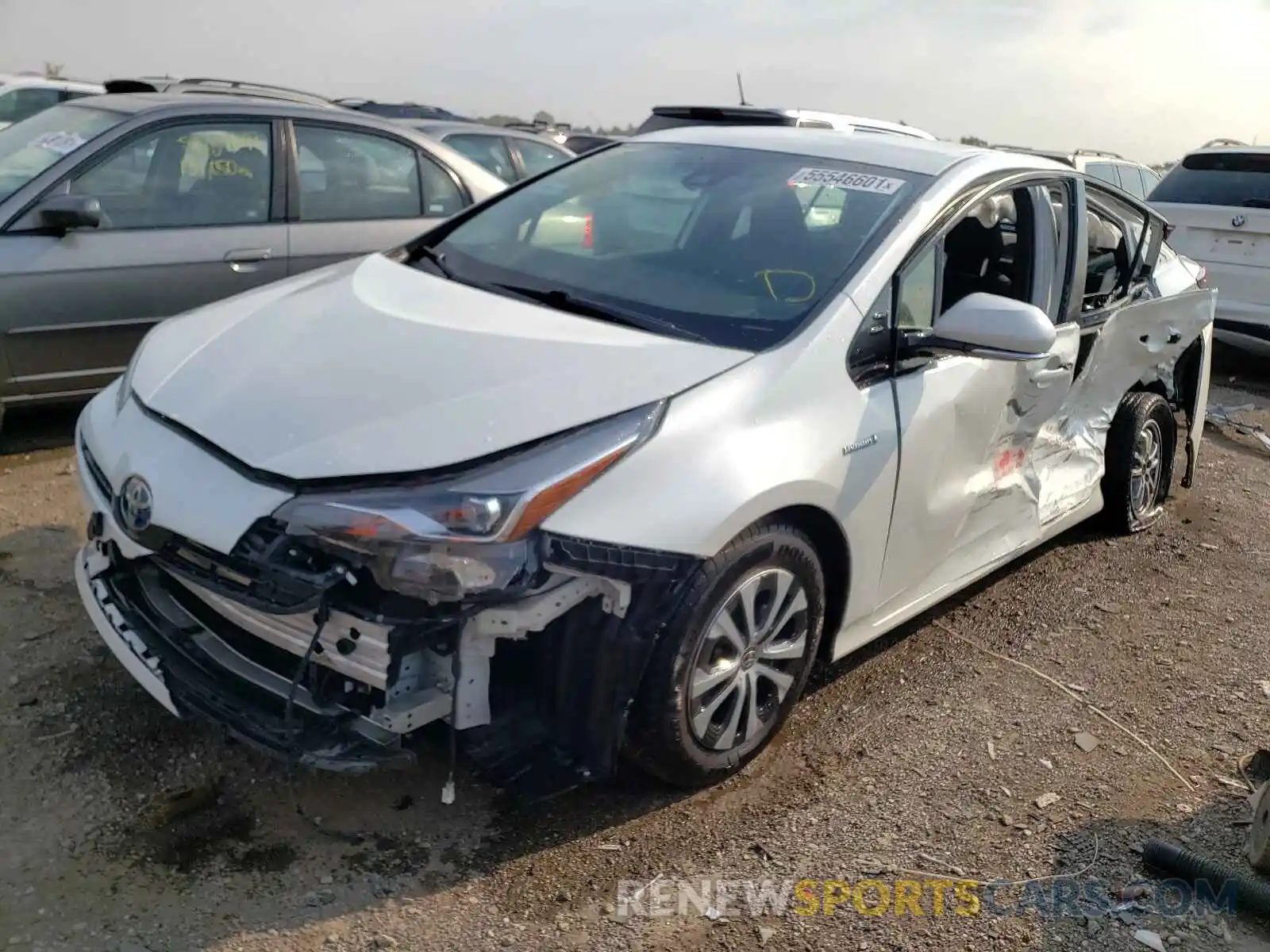 2 Photograph of a damaged car JTDL9RFUXK3006746 TOYOTA PRIUS 2019