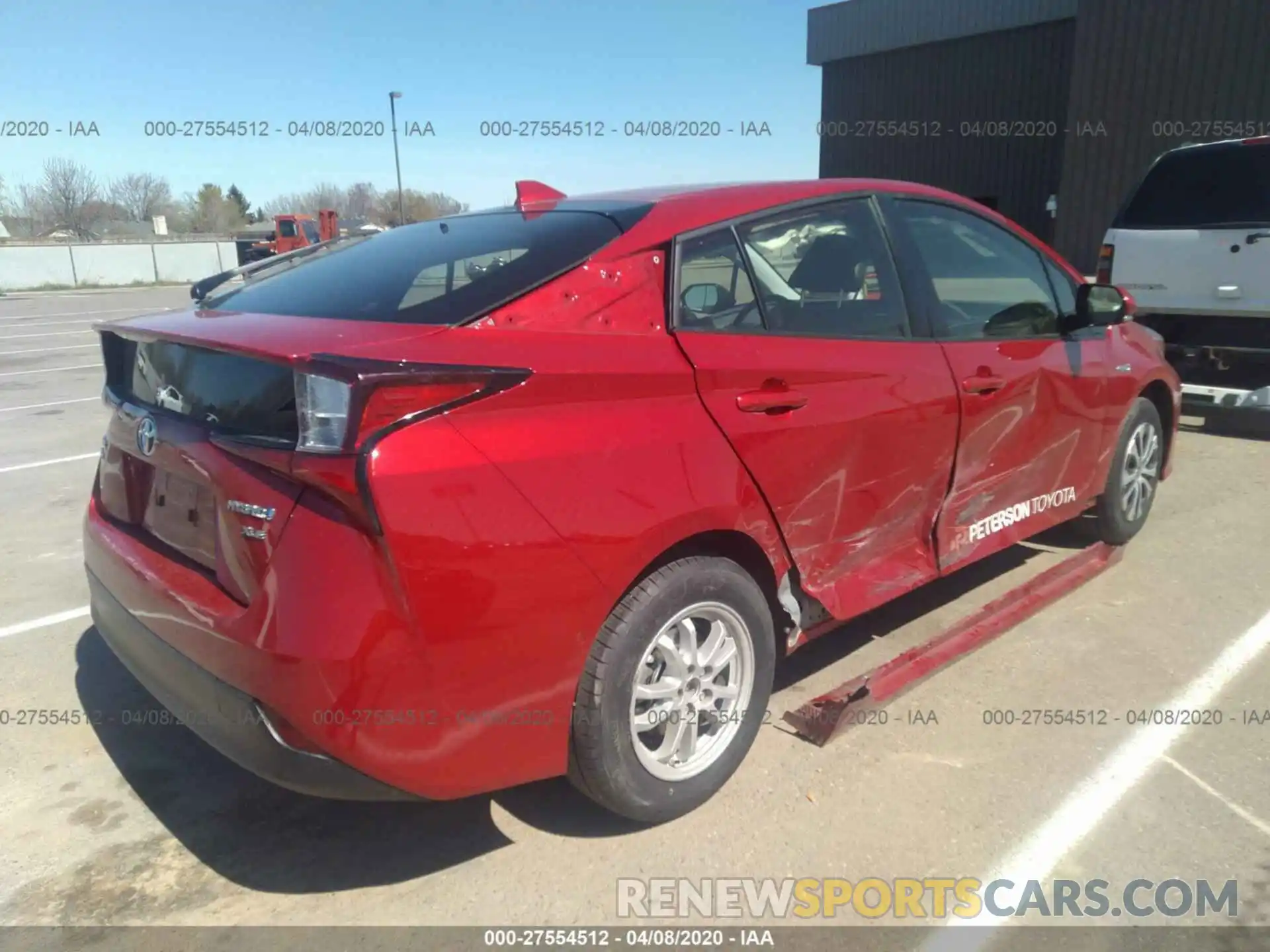 4 Photograph of a damaged car JTDL9RFUXK3006973 TOYOTA PRIUS 2019