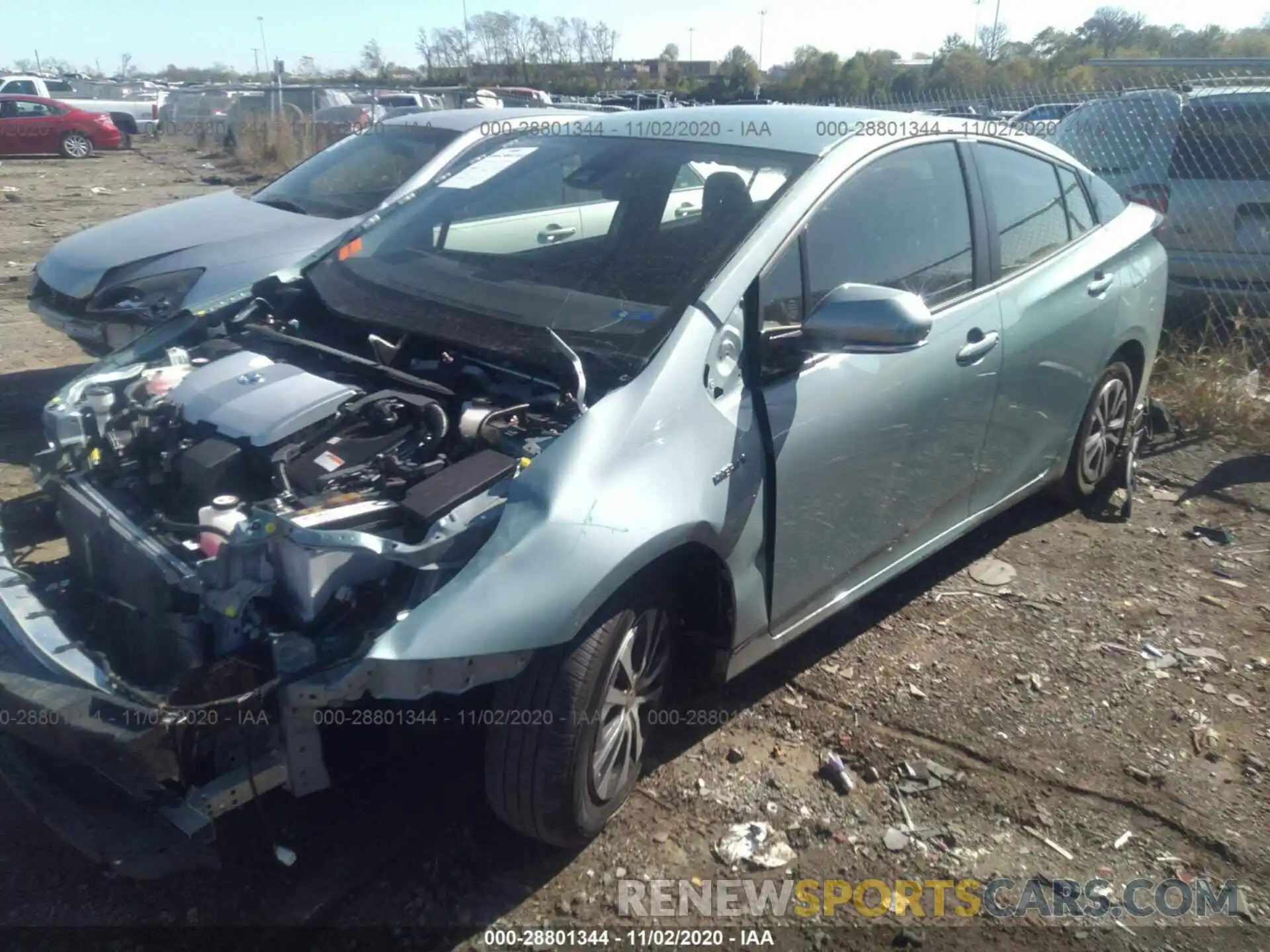 2 Photograph of a damaged car JTDL9RFUXK3007119 TOYOTA PRIUS 2019