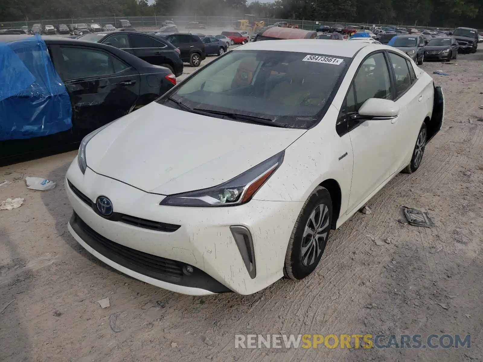 2 Фотография поврежденного автомобиля JTDL9RFUXK3007816 TOYOTA PRIUS 2019