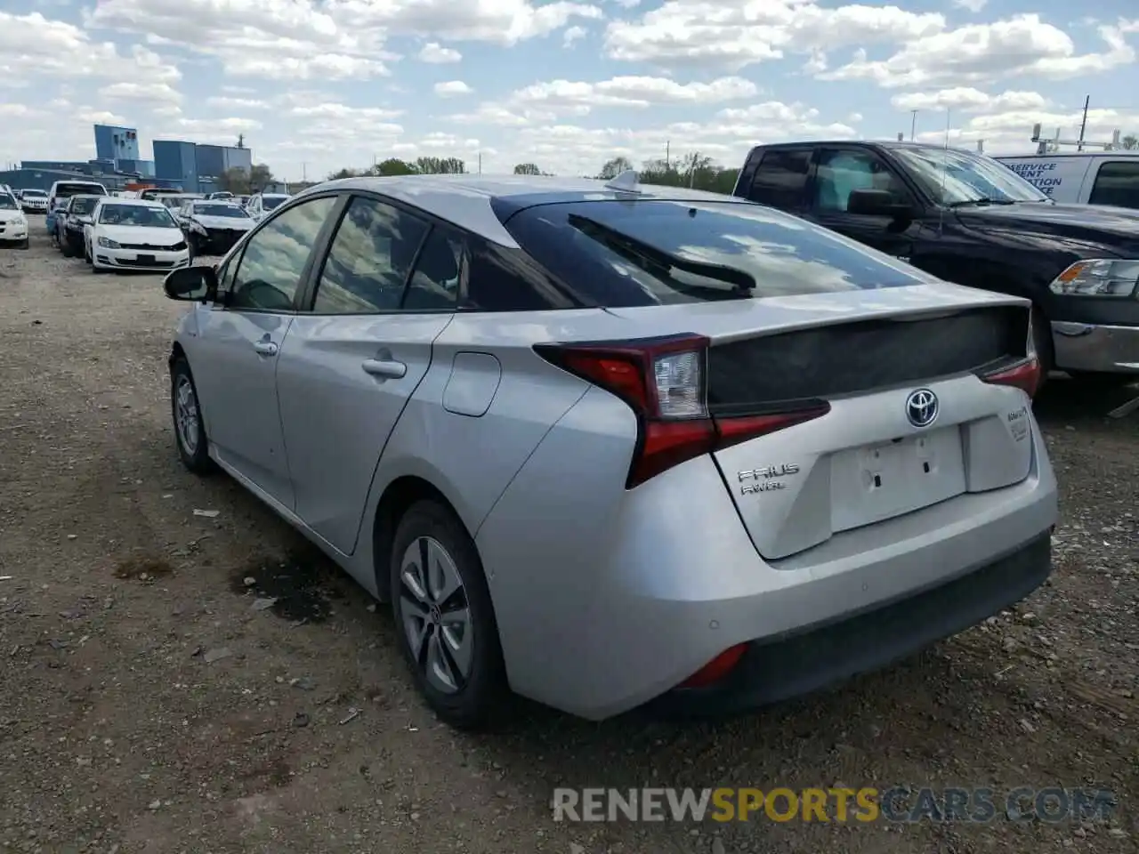 3 Фотография поврежденного автомобиля JTDL9RFUXK3008092 TOYOTA PRIUS 2019