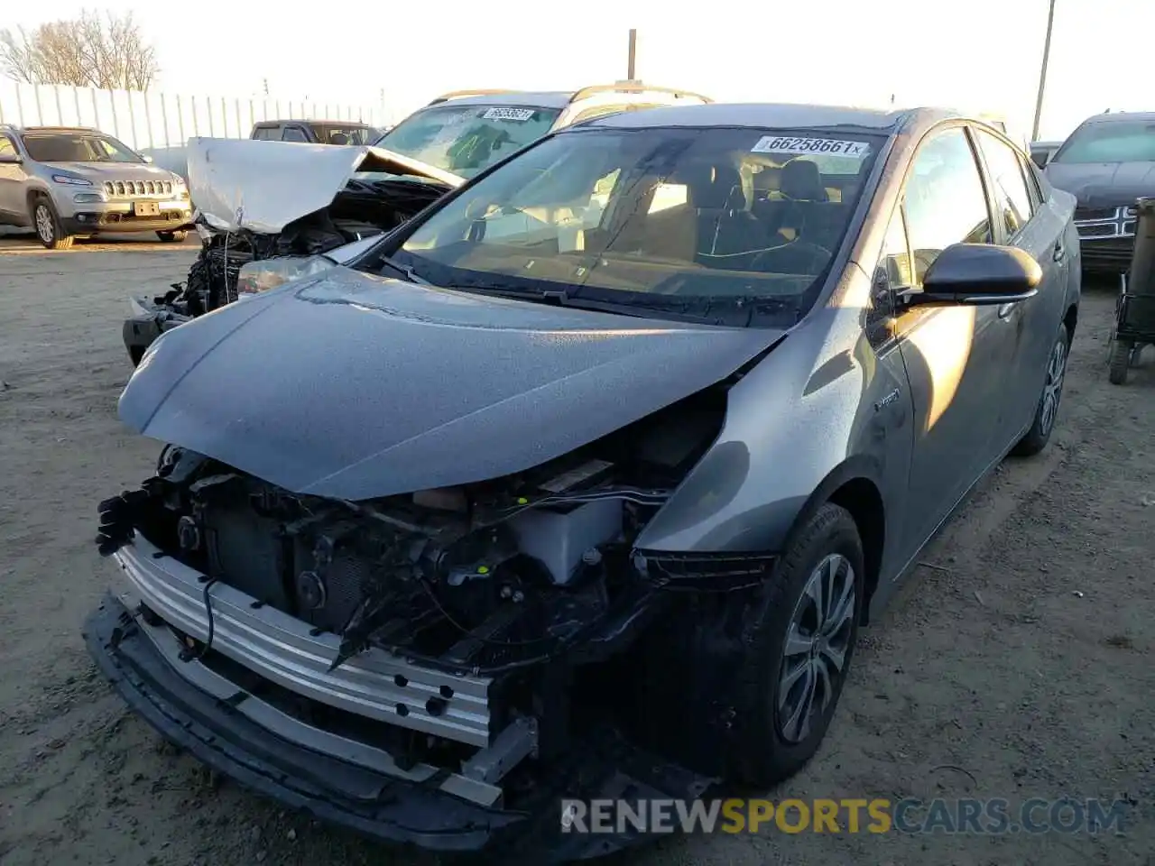 2 Photograph of a damaged car JTDL9RFUXK3008562 TOYOTA PRIUS 2019