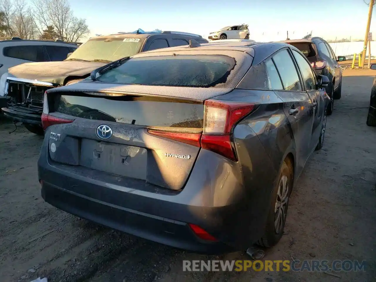 4 Photograph of a damaged car JTDL9RFUXK3008562 TOYOTA PRIUS 2019