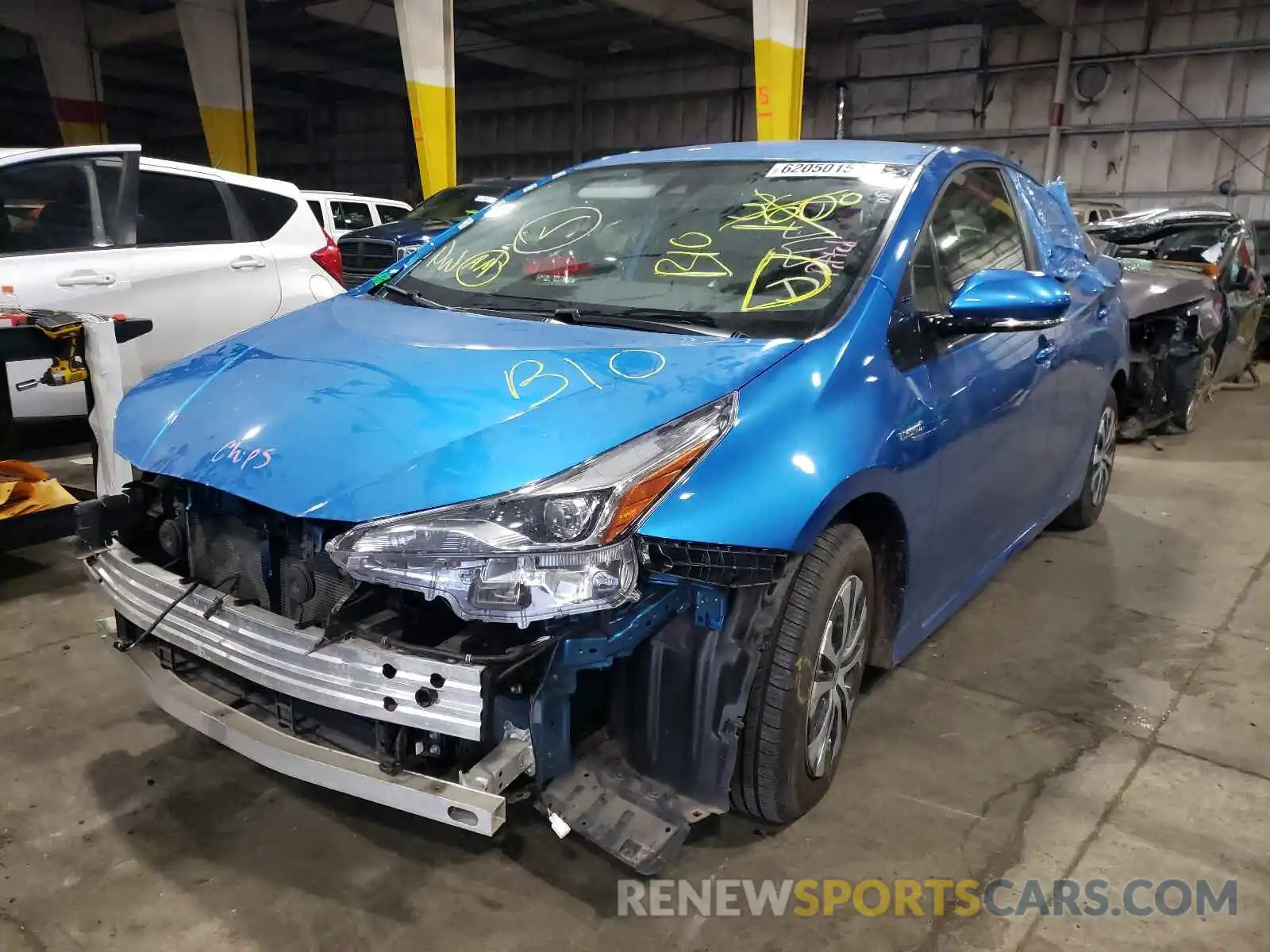 2 Photograph of a damaged car JTDL9RFUXK3009775 TOYOTA PRIUS 2019